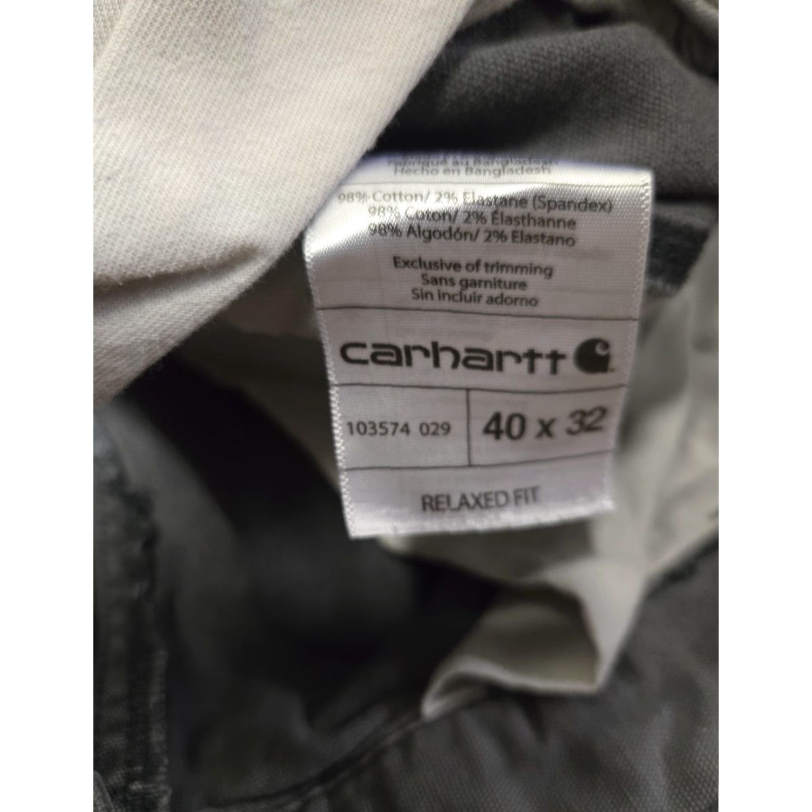 Carhartt Carhartt Pants Mens 40x32 Gray Cargo Relaxed Fit Work Utility Stretch 103574 Size US 40 / EU 56 - 7 Thumbnail