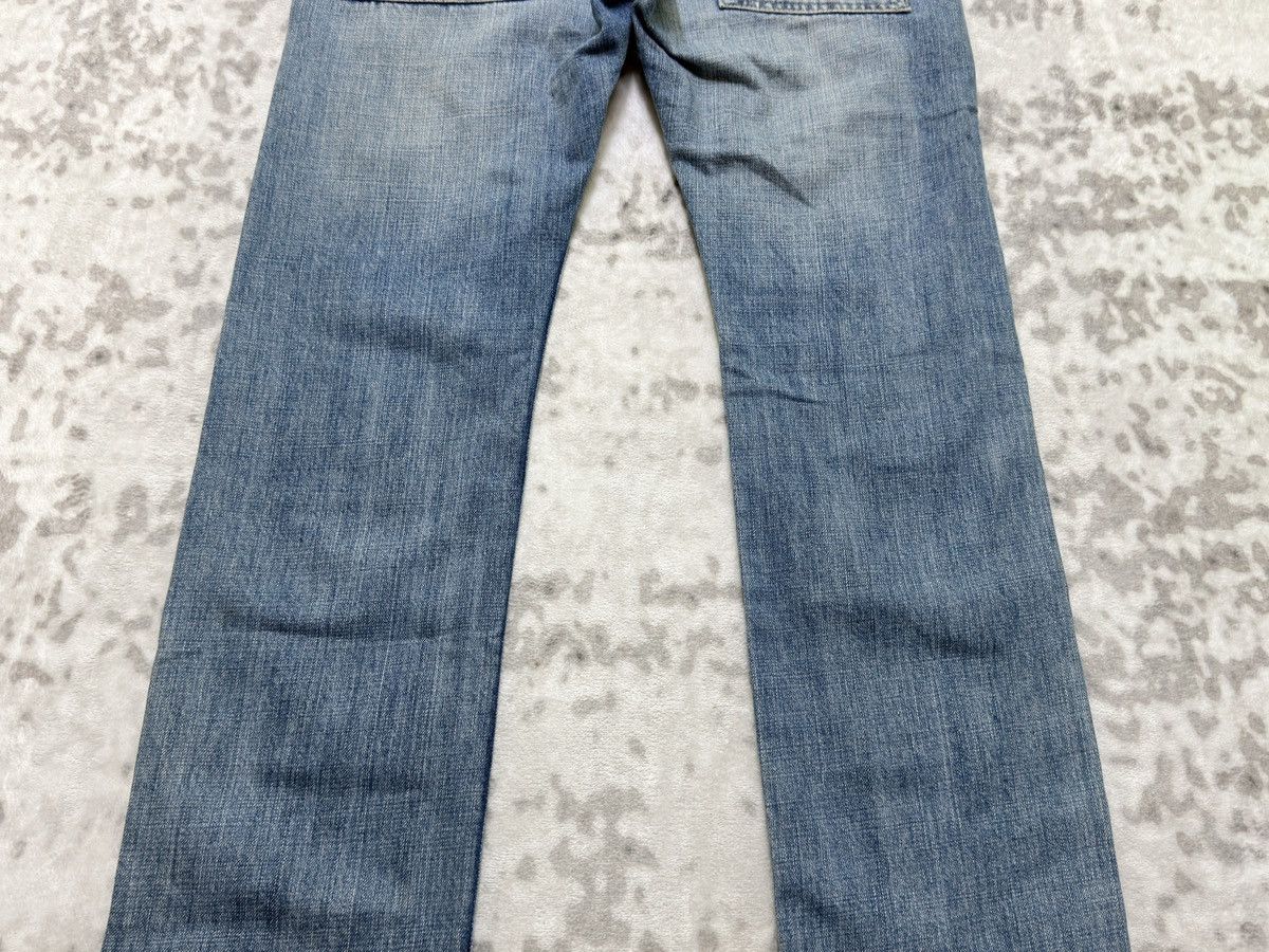 Hysteric Glamour Vintage Back Number Bush Pants Light Wash Straight Leg Denim Size US 32 / EU 48 - 12 Thumbnail
