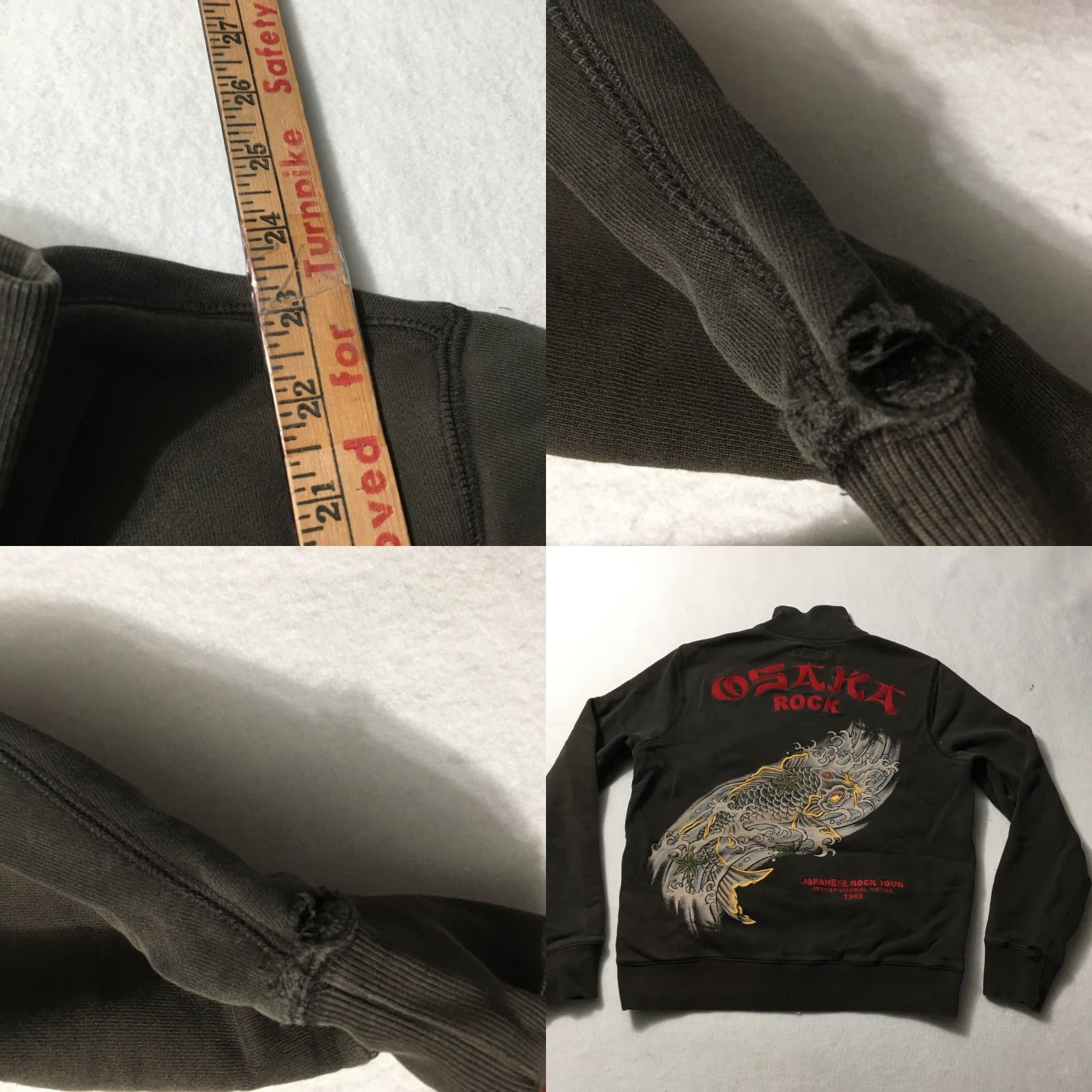Lucky Brand Vintage Lucky Brand Koi Fish Tattoo Osaka Japan Rock Small Pullover Shirt Size US S / EU 44-46 / 1 - 8 Thumbnail