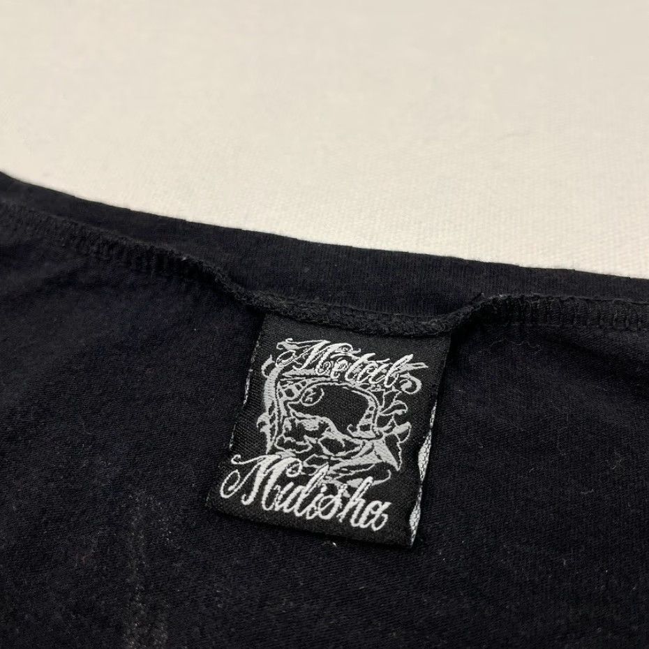Metal Mulisha VINTAGE Metal Mulisha Shirt Womens M Black Skull Roses Grunge Emo Cyber Punk Shirt Size M / US 6-8 / IT 42-44 - 5 Thumbnail