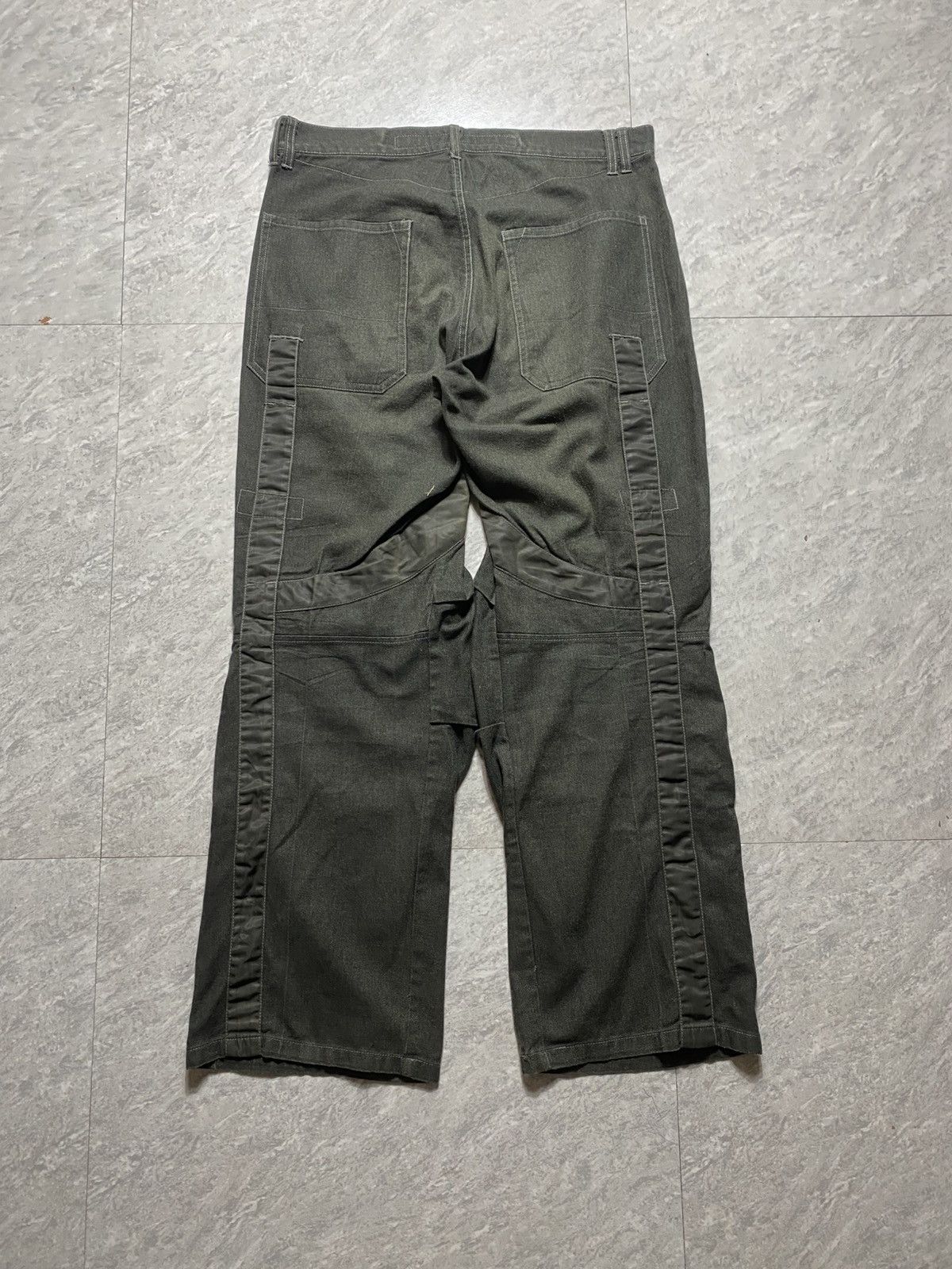 Marithe + Francois Girbaud 90S MARITHE + FRANCOIS GIRBAUD BONDAGE WIDE DENIM PANTS Size US 32 / EU 48 - 14 Thumbnail