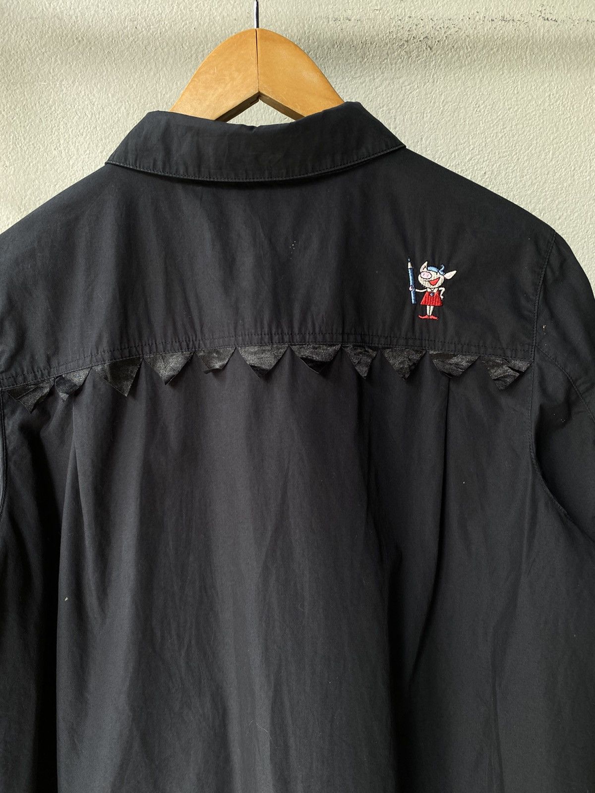 Designer × Japanese Brand OLLEBOREBLA Black Long-Sleeve Shirt Size M / US 6-8 / IT 42-44 - 10 Thumbnail