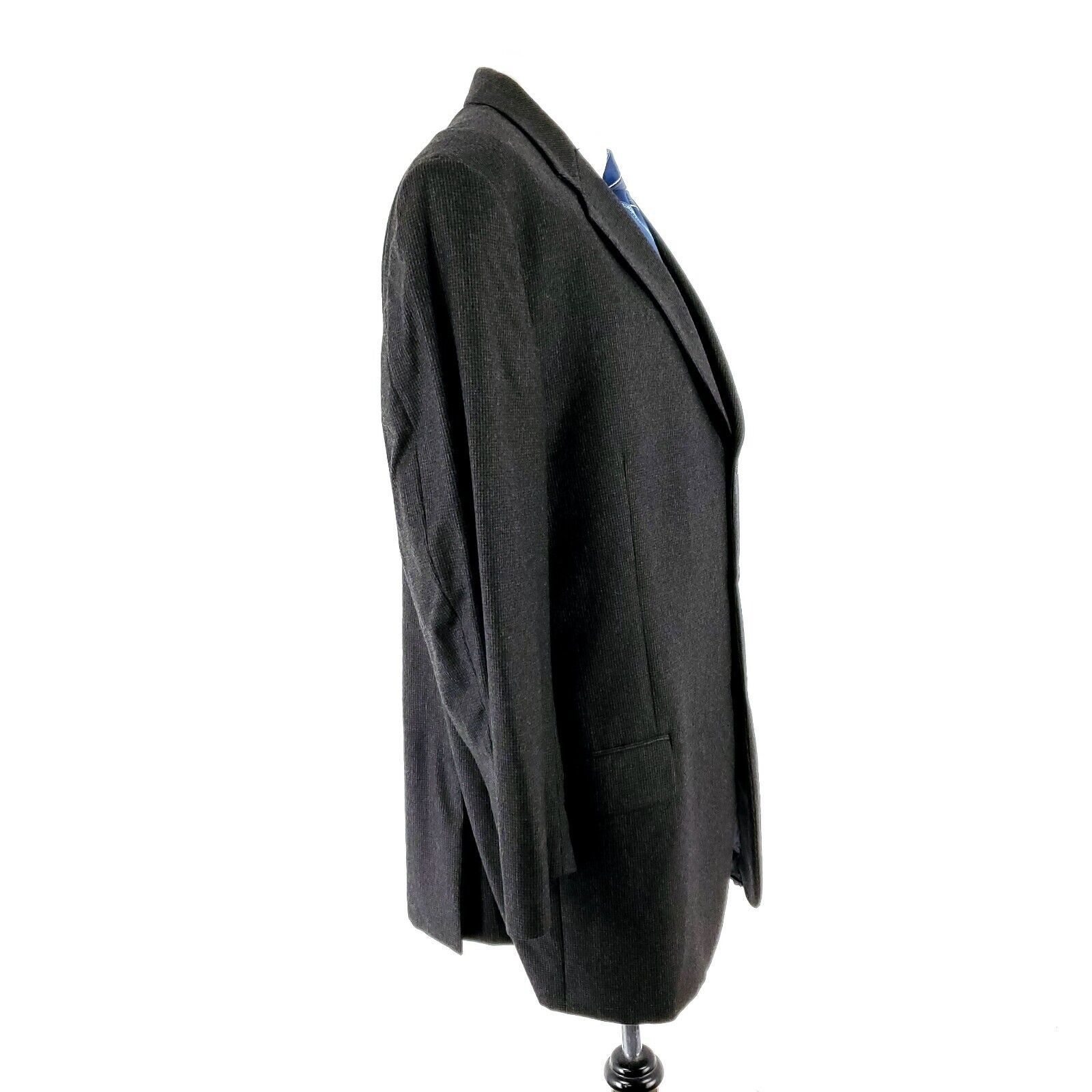 Joseph Abboud Joseph Abboud Flannel Wool 3 Button Sport Coat 42R OR Slim F Size 42R - 6 Thumbnail