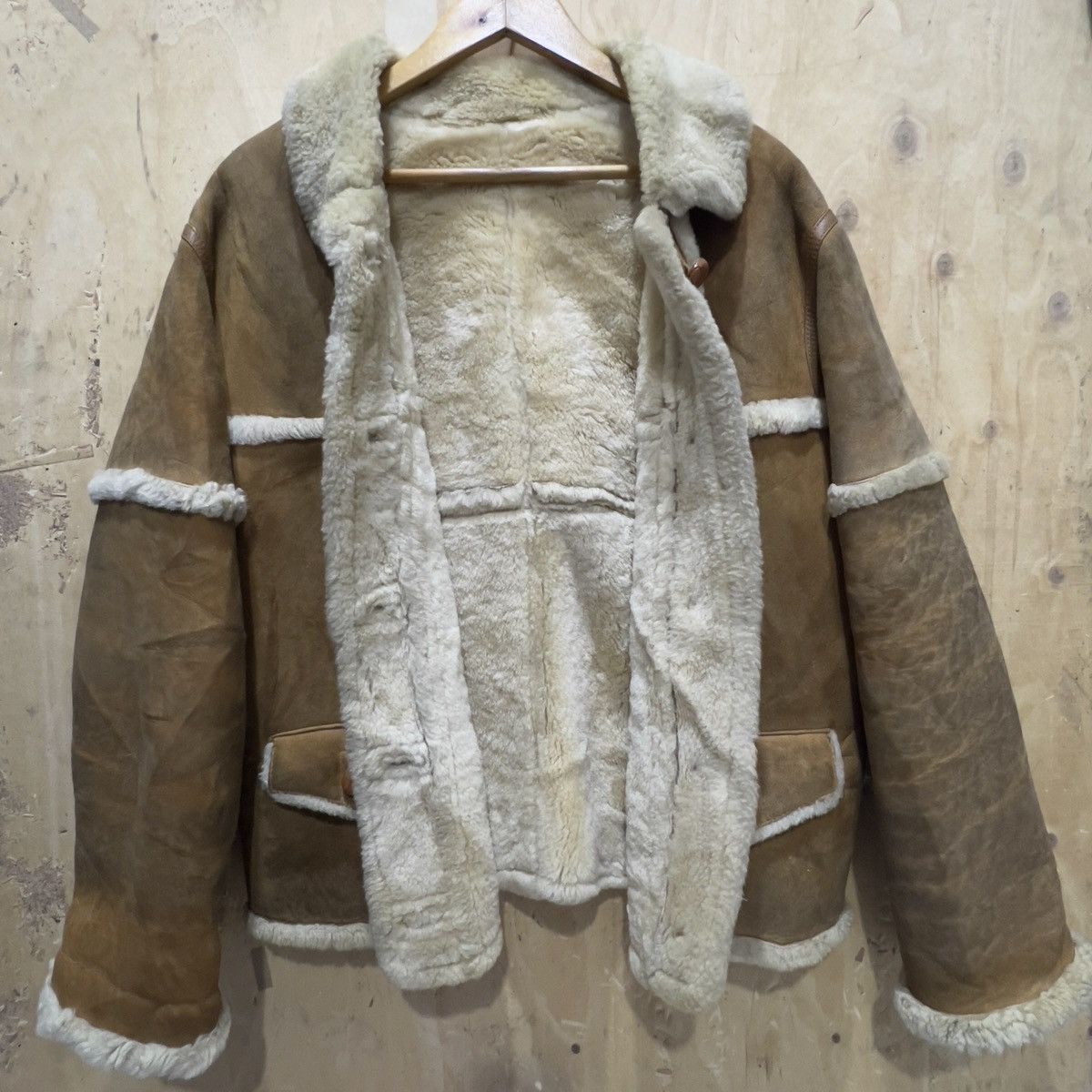 Vintage Very Rare Peyton Place Sport (PPFM) Sheapskin Leather Coat Size US M / EU 48-50 / 2 - 13 Thumbnail