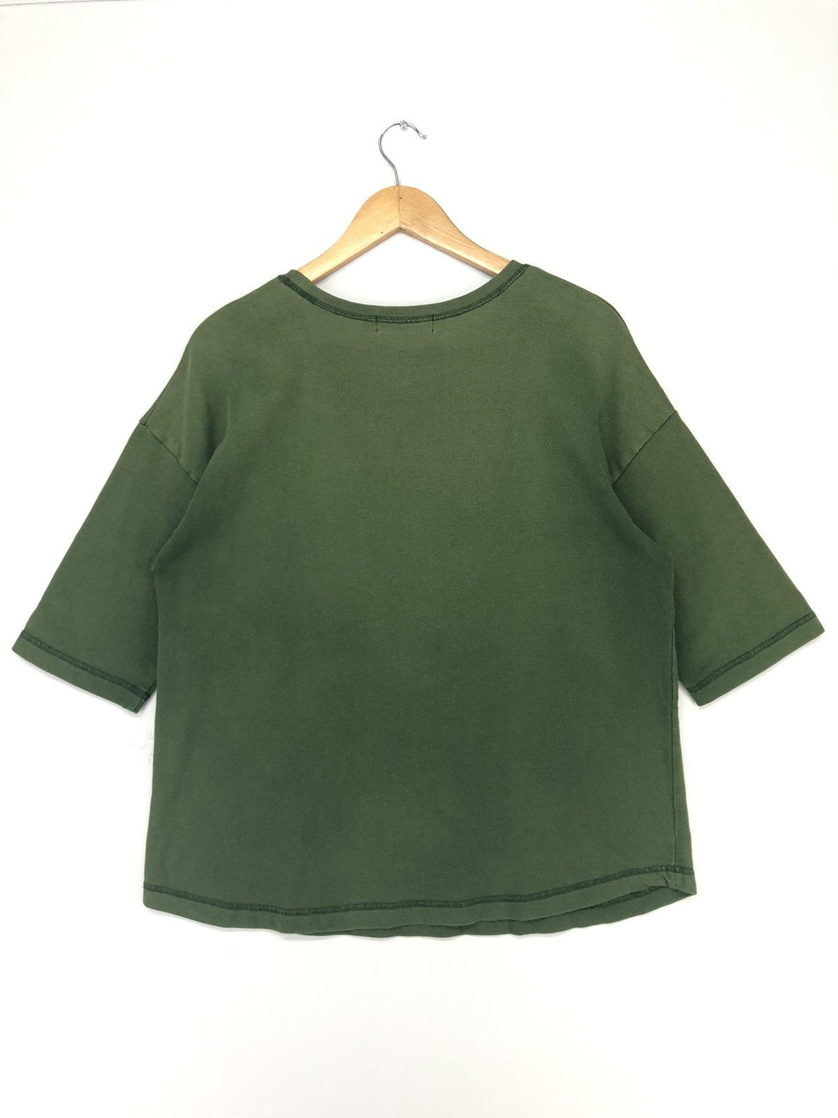 Zucca Cabane De Zucca Single Pocket Faded Green Oversize Tshirt Size US M / EU 48-50 / 2 - 2 Thumbnail
