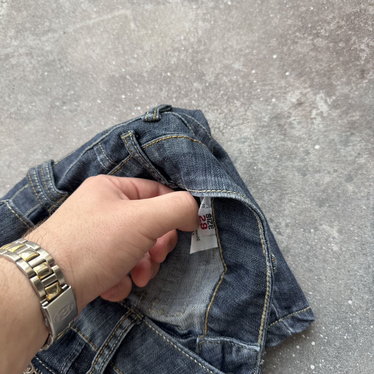 Hysteric Glamour Y2K Super Sexy Vintage Glamour Denim Mini Skirt Size 29" - 10 Thumbnail