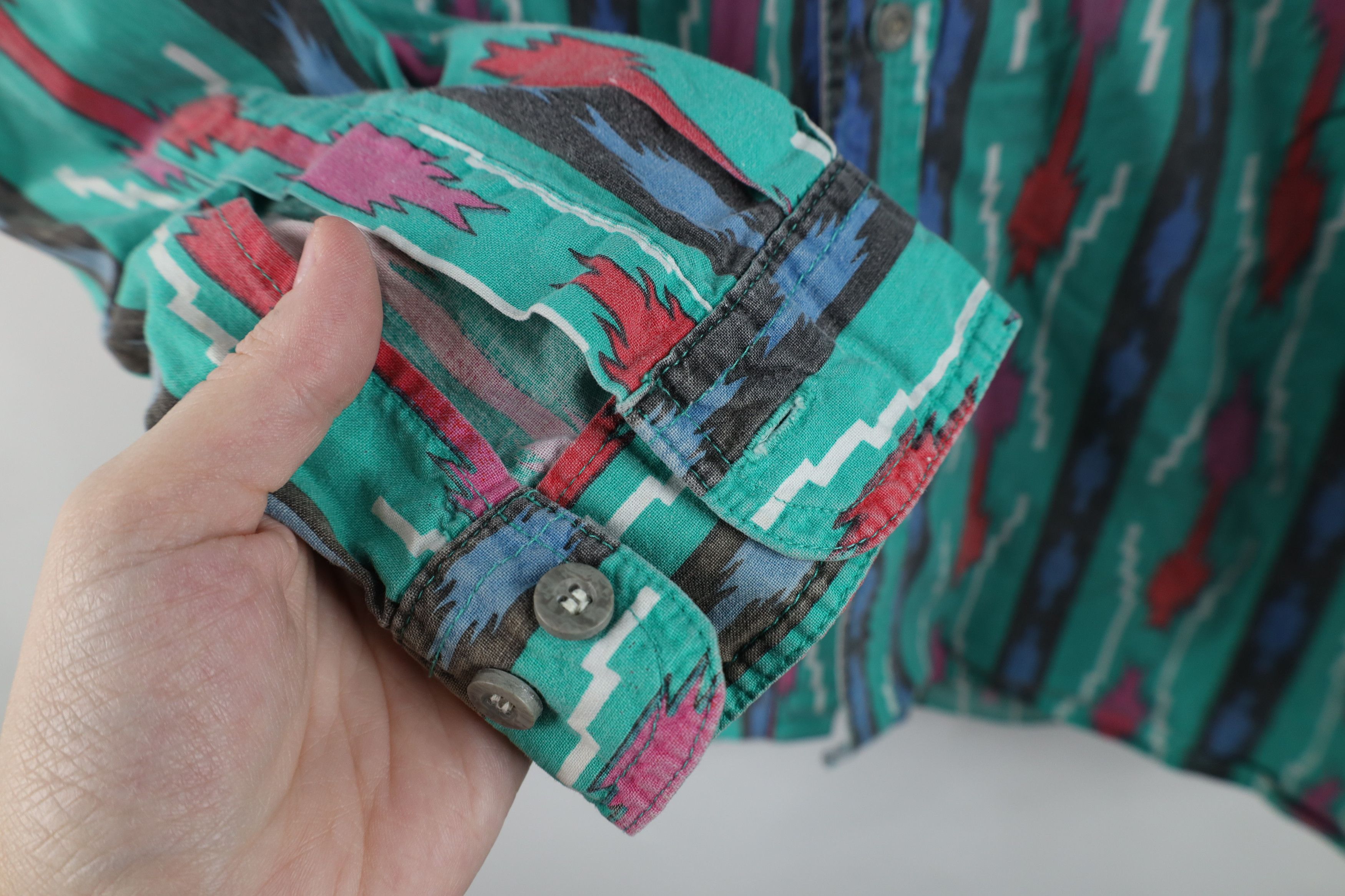 Vintage Vintage 90s Streetwear Rodeo Cowboy Button Shirt Cotton Size US L / EU 52-54 / 3 - 7 Thumbnail