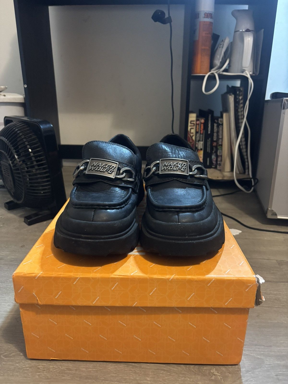 NAKED WOLFE Naked Wolfe Dome black leather loafers Size US 10 / EU 43 - 1 Thumbnail