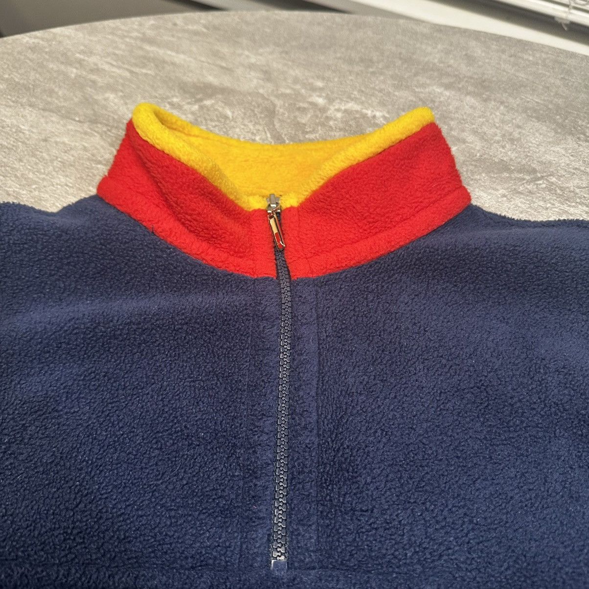 Tommy Hilfiger × Vintage Vintage Tommy Hilfiger 1/4 Zip Large Blue Fleece Sweater Size US L / EU 52-54 / 3 - 2 Thumbnail