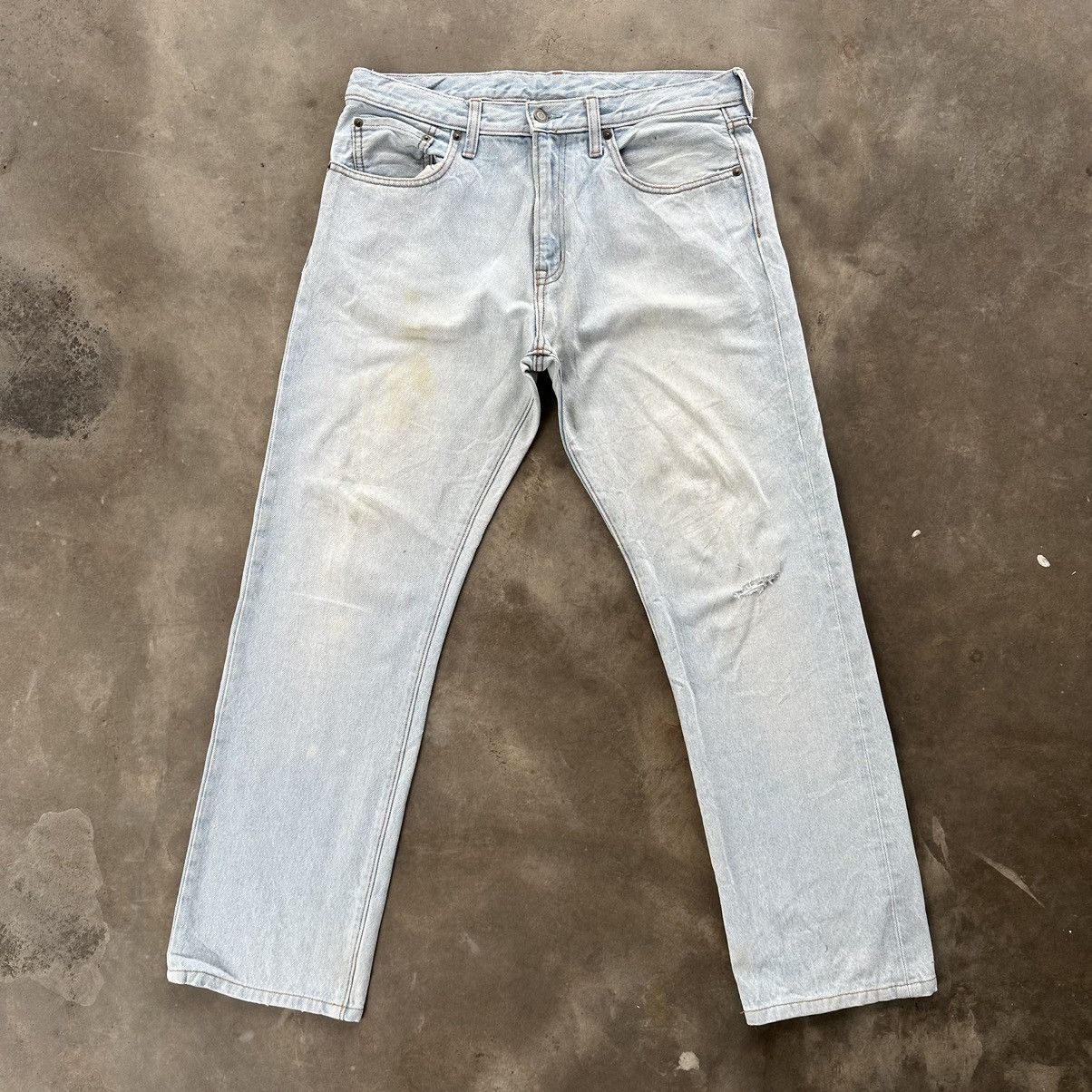 Japanese Brand × Jean × Vintage Vintage Japanese Lightwash Distressed Faded Denim Jean Pant Size US 34 / EU 50 - 1 Thumbnail