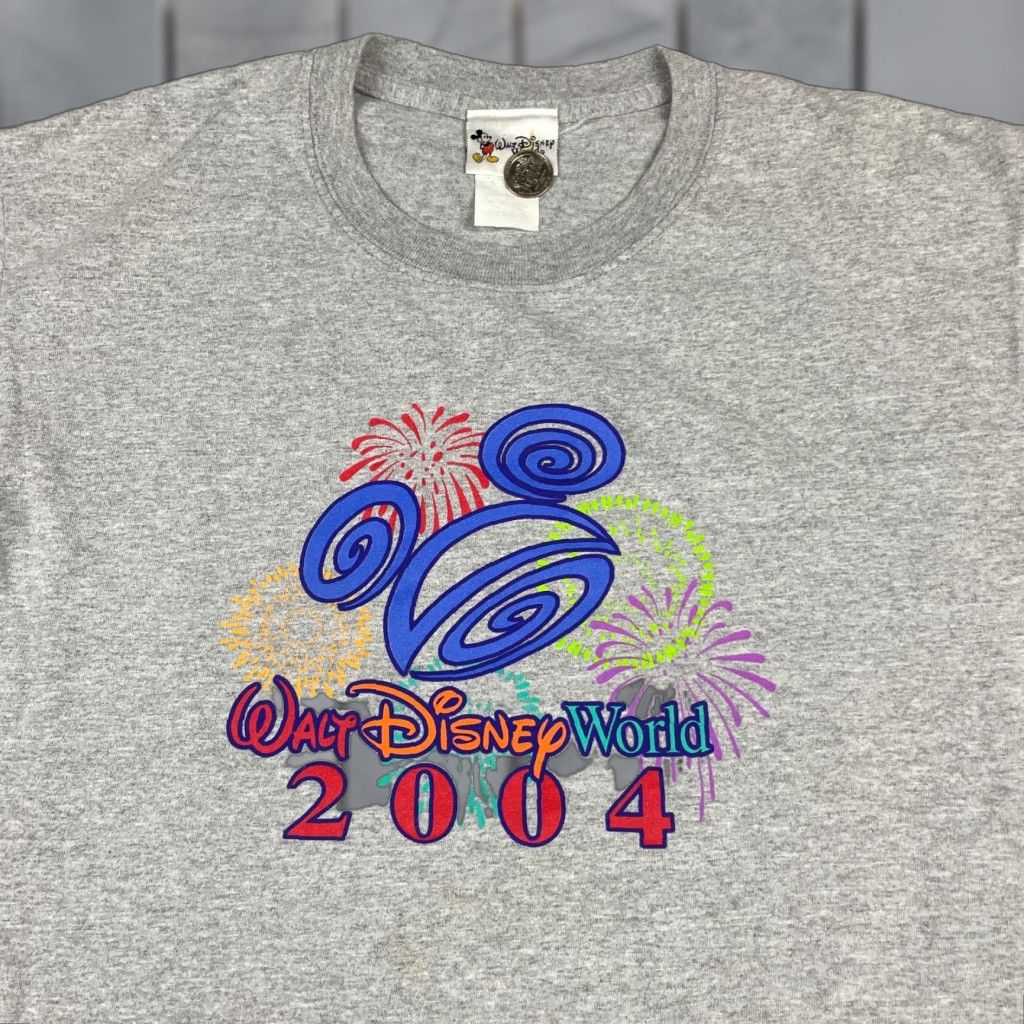 Disney Disney T-shirt Men Adult Large Gray Mickey Mouse Walt Disney World Theme Logo Crew Neck Short Sleeve Shirt Size US L / EU 52-54 / 3 - 1 Thumbnail