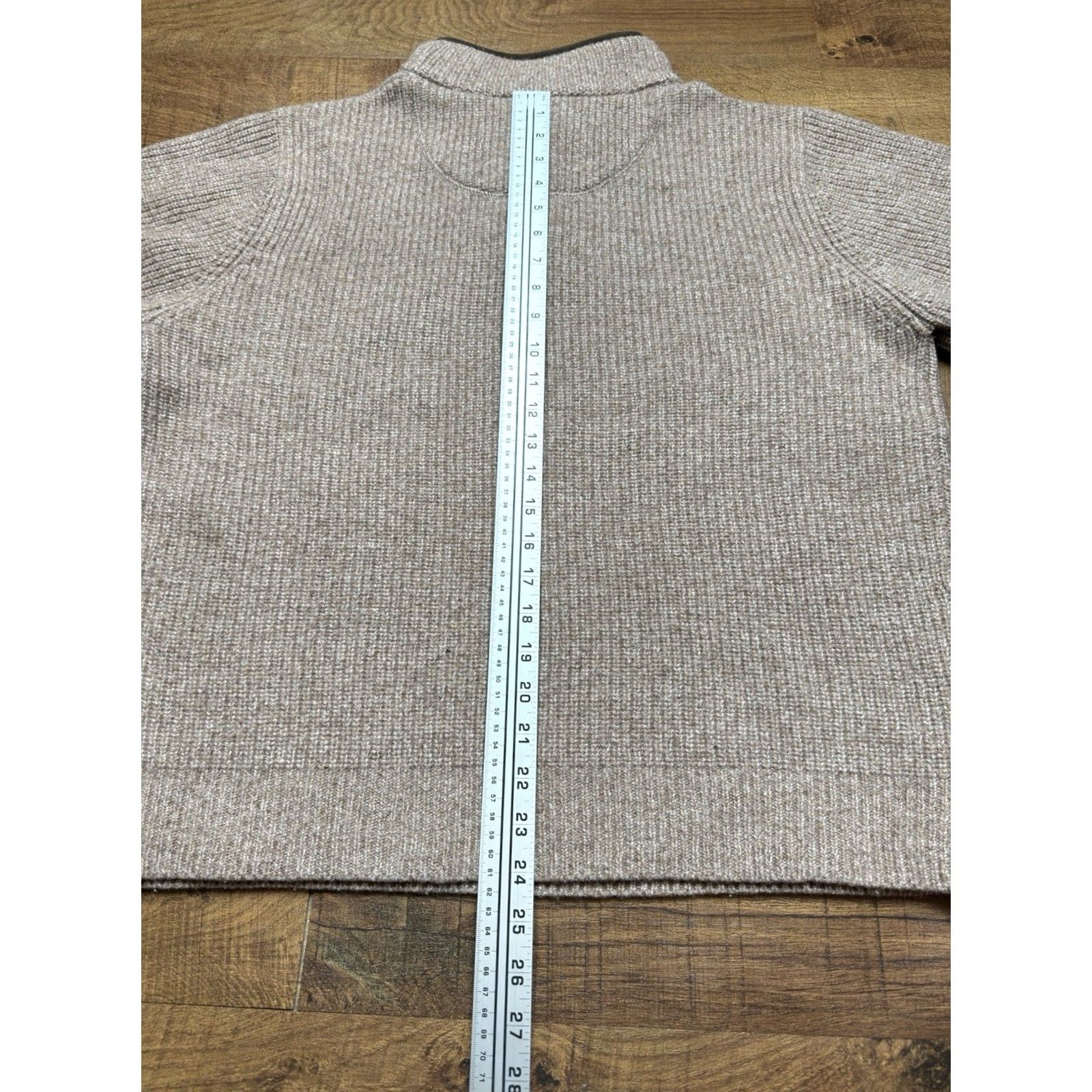Vintage VINTAGE LL Bean Waterfowl Sweater Mens M Tan Beige Merino Lamb's Wool Ribbed Size US M / EU 48-50 / 2 - 7 Thumbnail