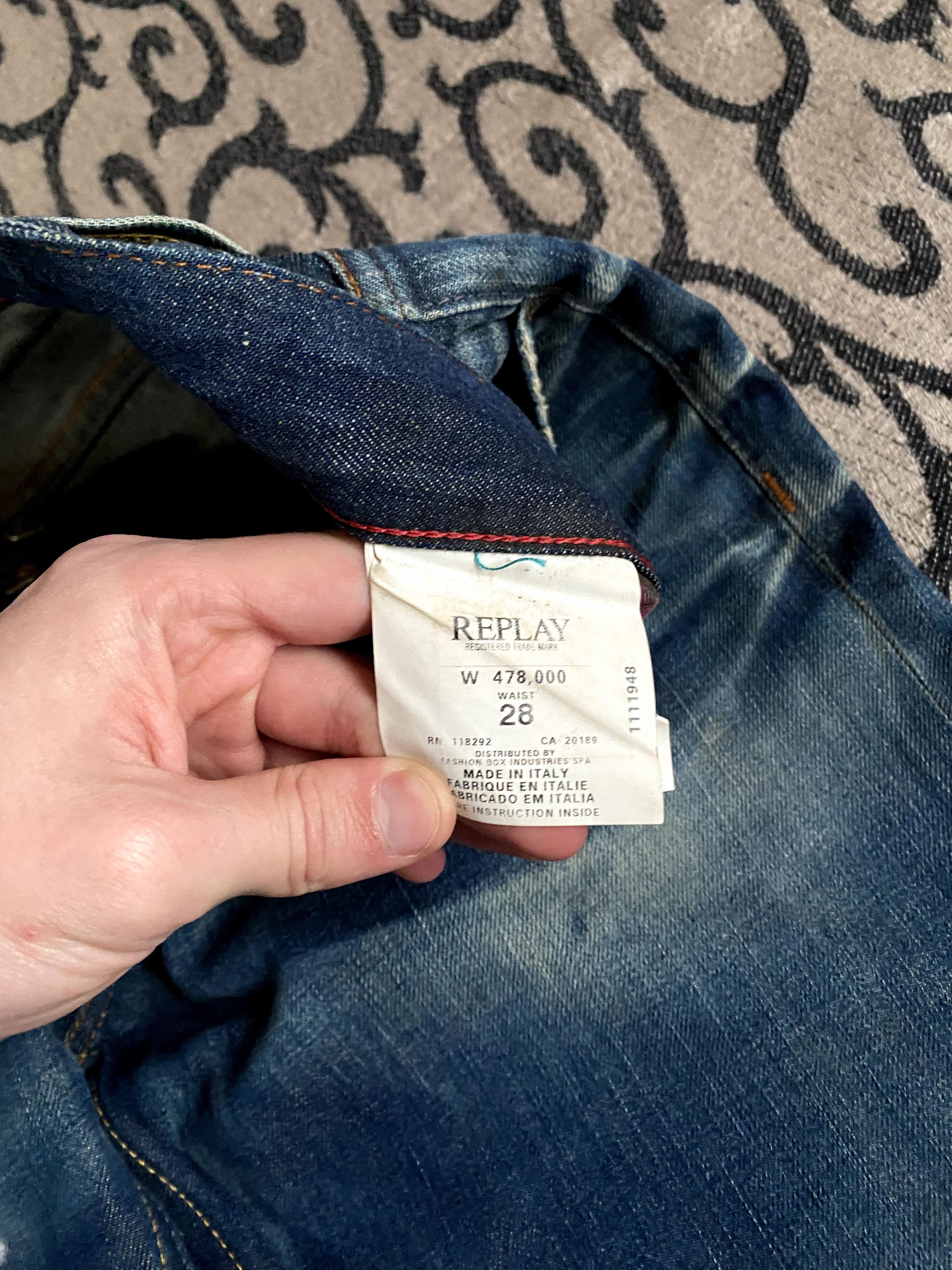 Beauty Beast × Replay Y2K Replay Embriodery Logo Jeans Streetwear Size US 30 / EU 46 - 11 Thumbnail