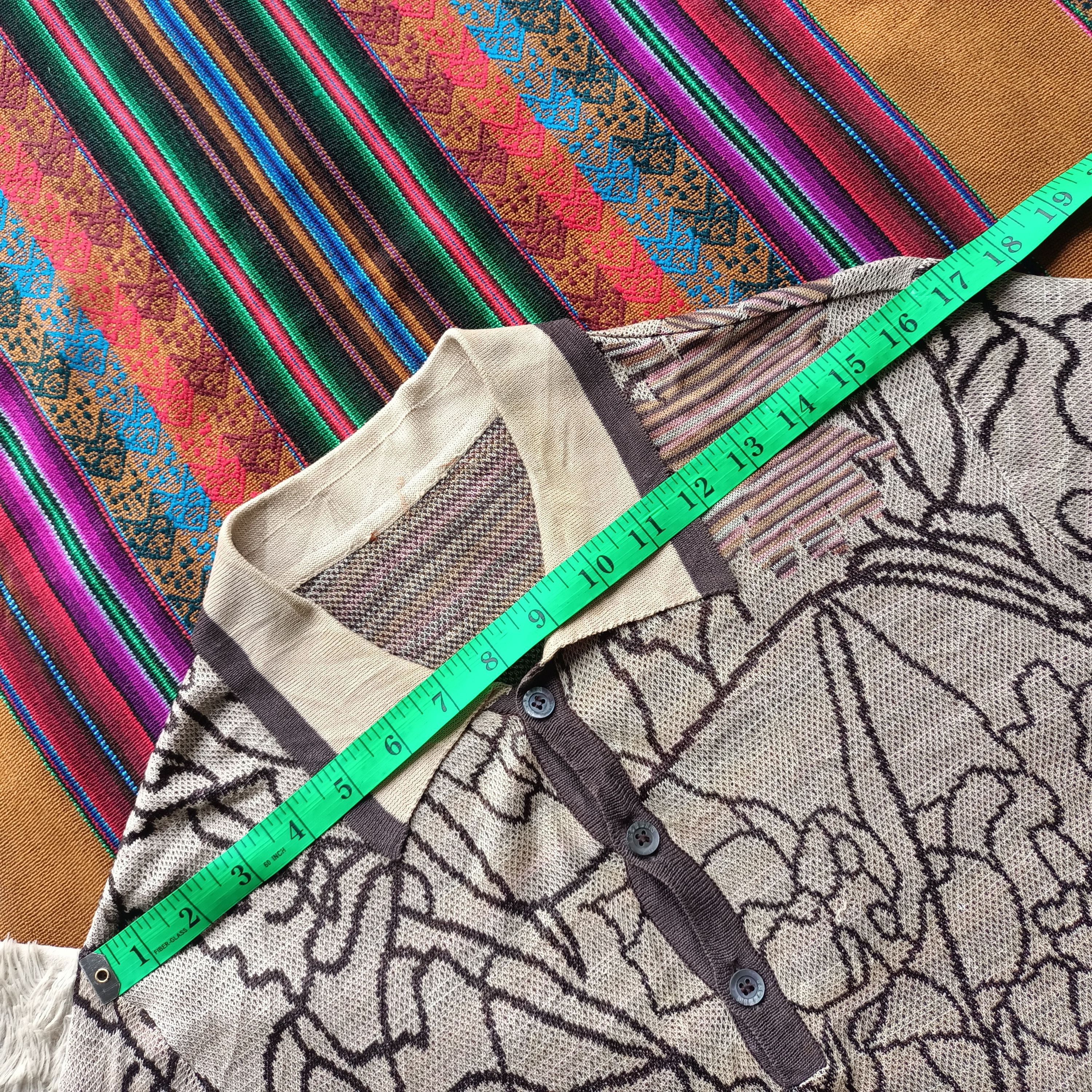 Missoni 00s Missoni italy tropical forest rayon polo shirt Size US M / EU 48-50 / 2 - 14 Thumbnail