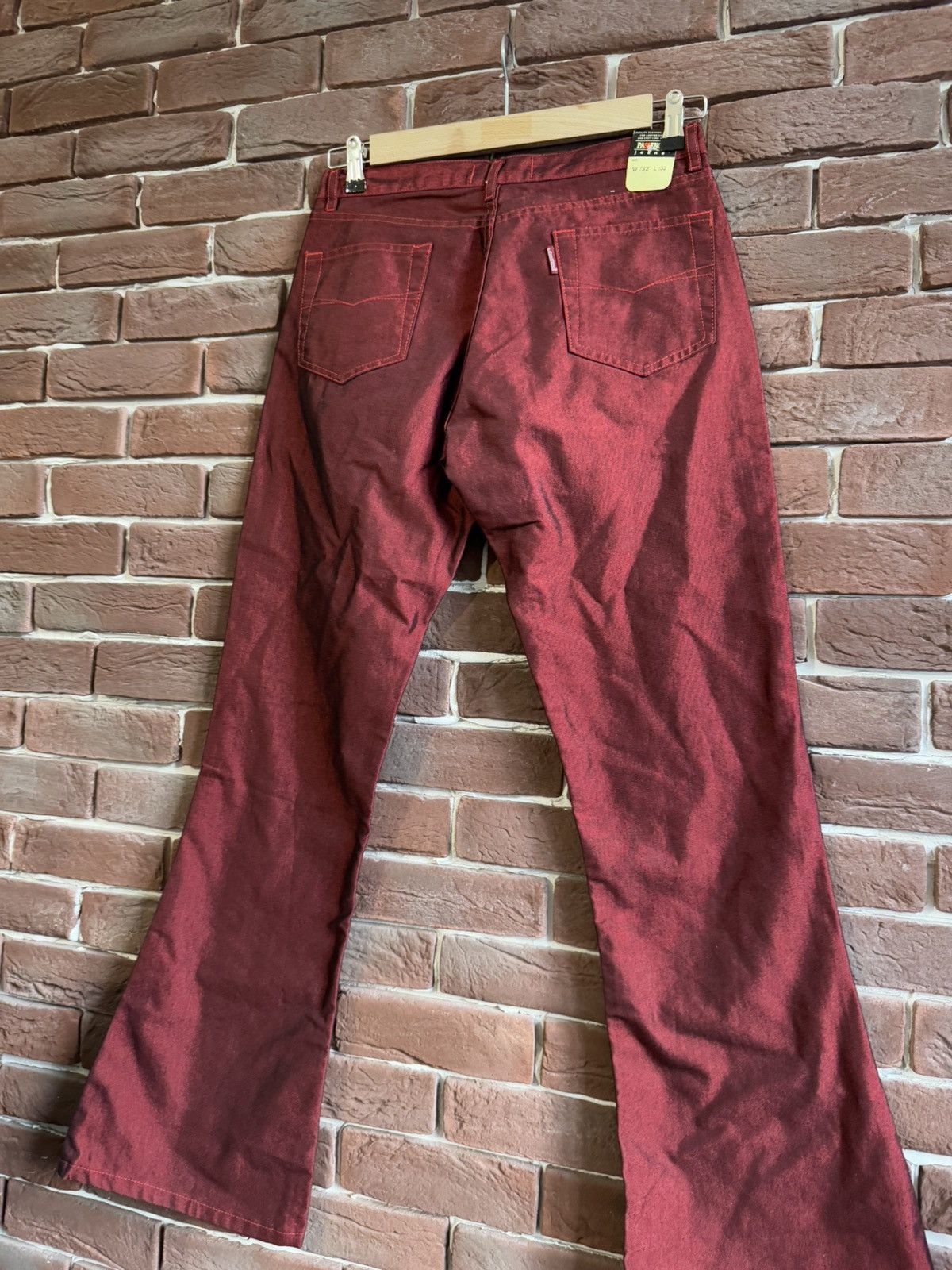 Japanese Brand Rare Y2K Passenge Cyber flared Rave Hip Hop Rap Pants Grail Size US 32 / EU 48 - 8 Thumbnail