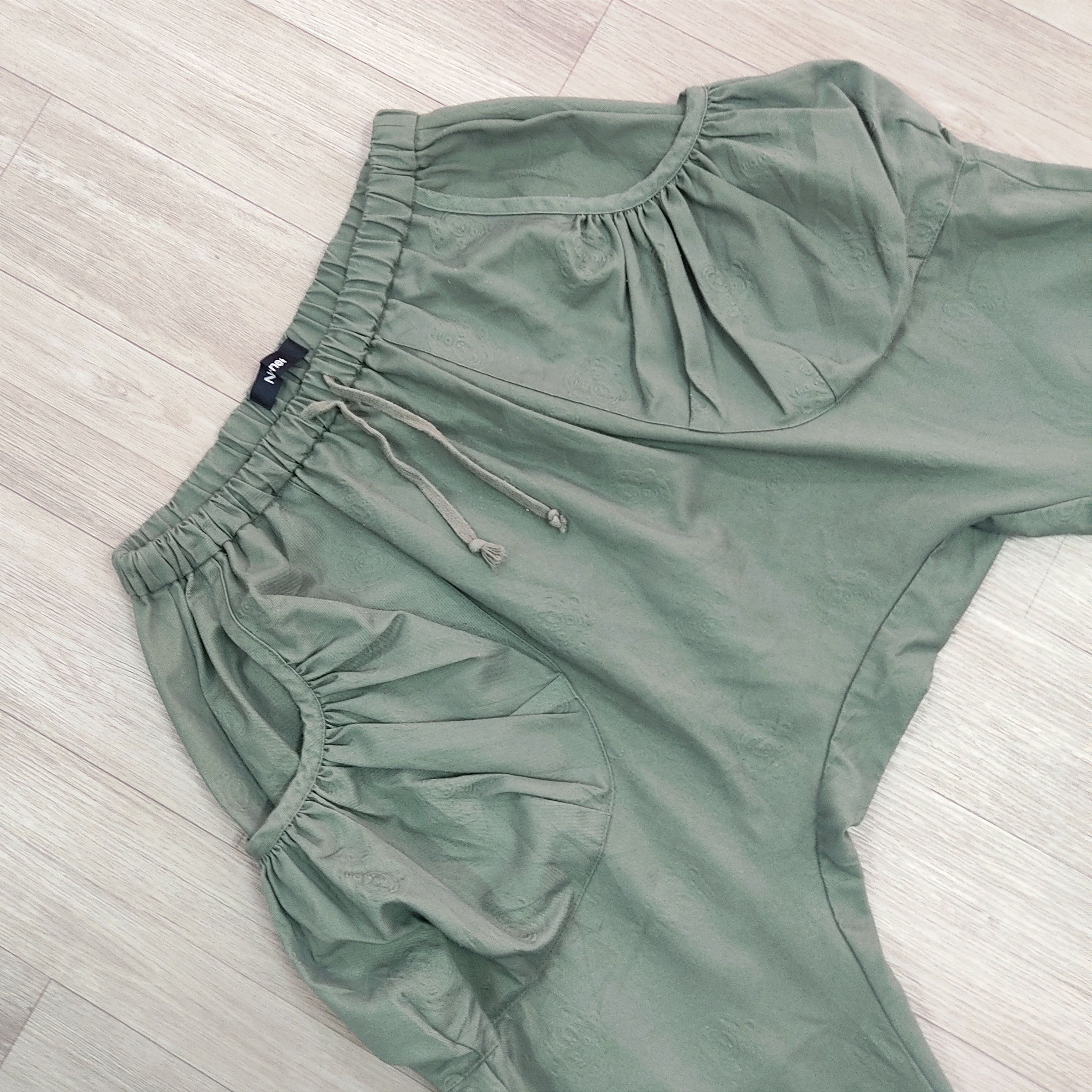 Issey Miyake NÉ-NET AOP Monkeys Jacquard Drop-Crotch Harem Pants Size 27" / US 4 / IT 40 - 3 Thumbnail