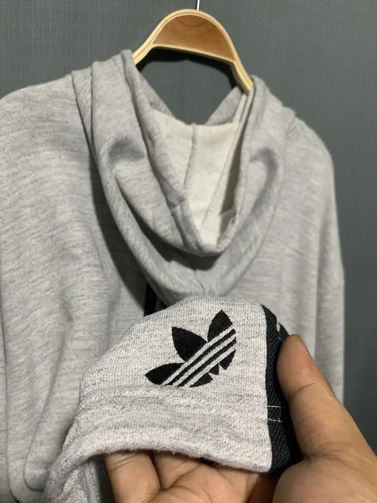 Adidas Vintage adidas back stripes pullover boxy hoodie Size US M / EU 48-50 / 2 - 5 Thumbnail