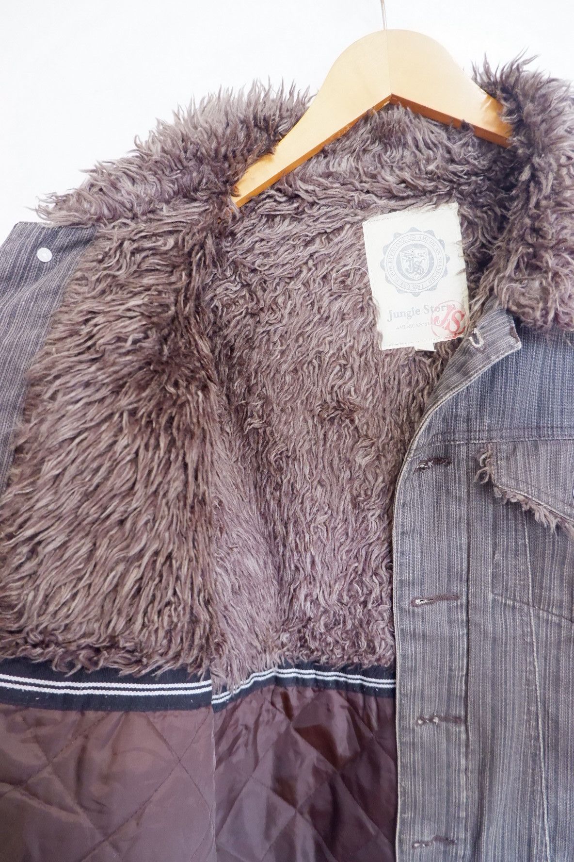 If Six Was Nine Vintage Jungle Storm Fur Neck Jacket Size US M / EU 48-50 / 2 - 7 Thumbnail