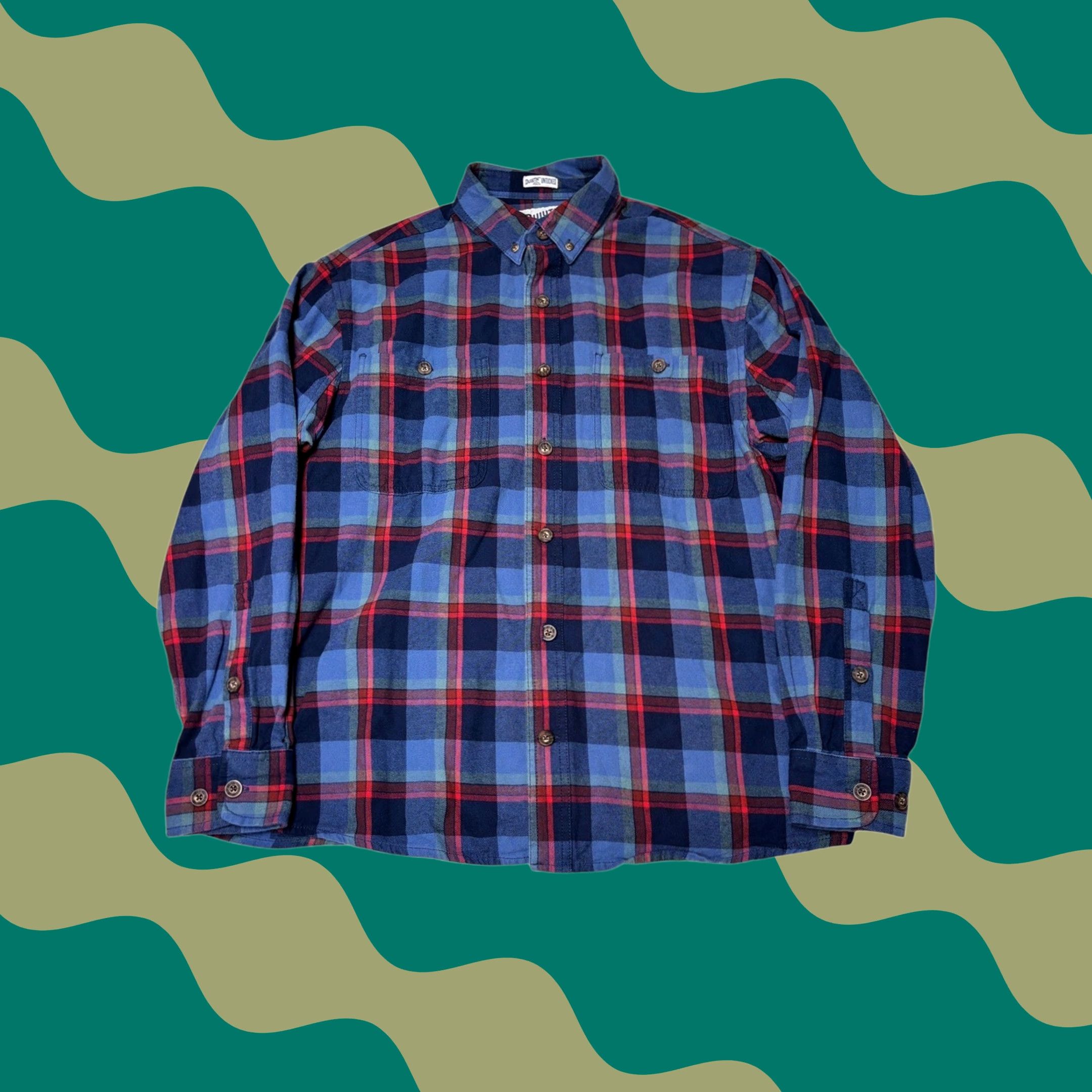 Duluth Trading Company Duluth Trading Men's L Relaxed Fit Plaid Flannel Long Sleeve Button Up Shirt Size US L / EU 52-54 / 3 - 1 Thumbnail