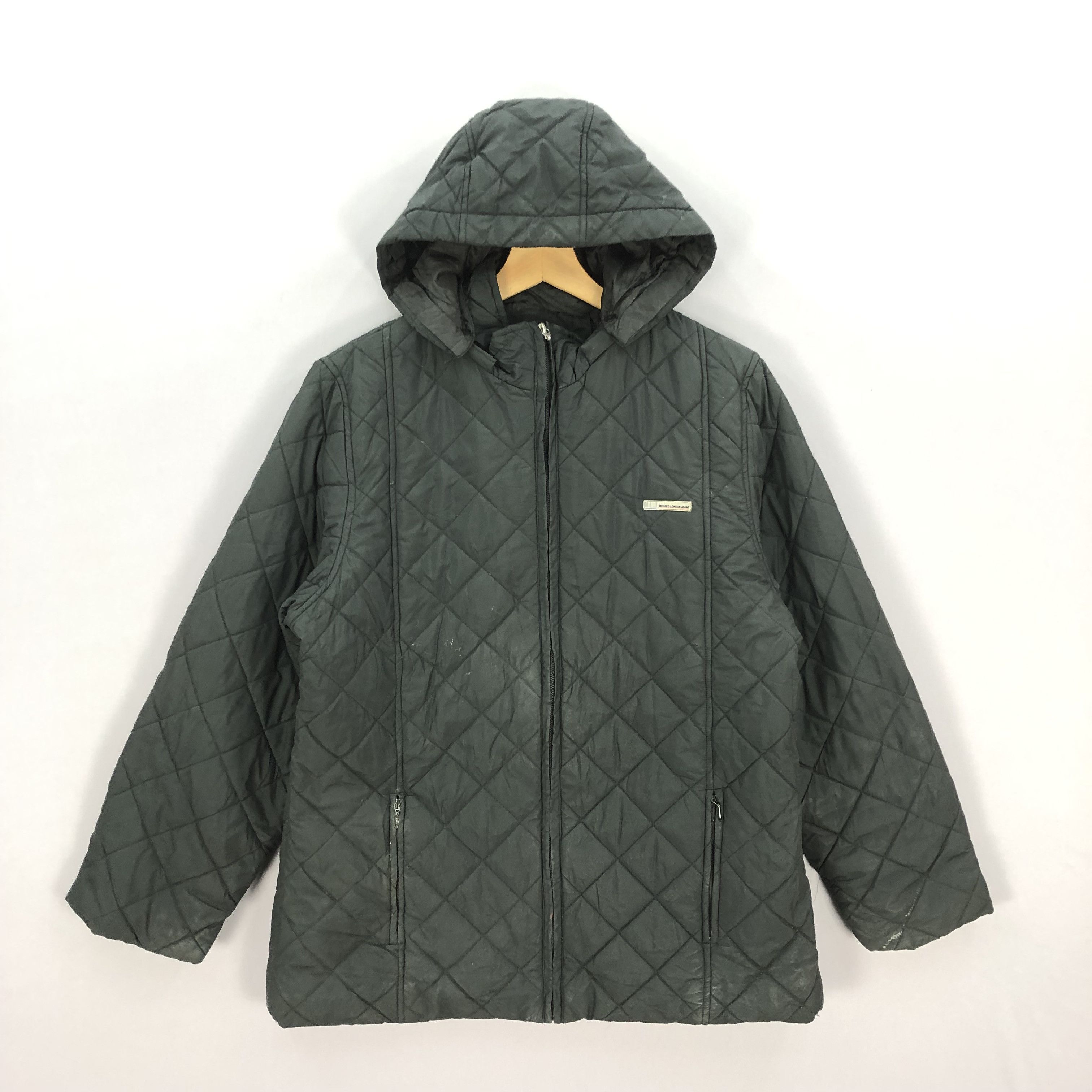 Japanese Brand × Michiko Koshino London × Vintage Vintage Michiko London Puffer Quilted Hoodie Jacket Size US M / EU 48-50 / 2 - 1 Thumbnail