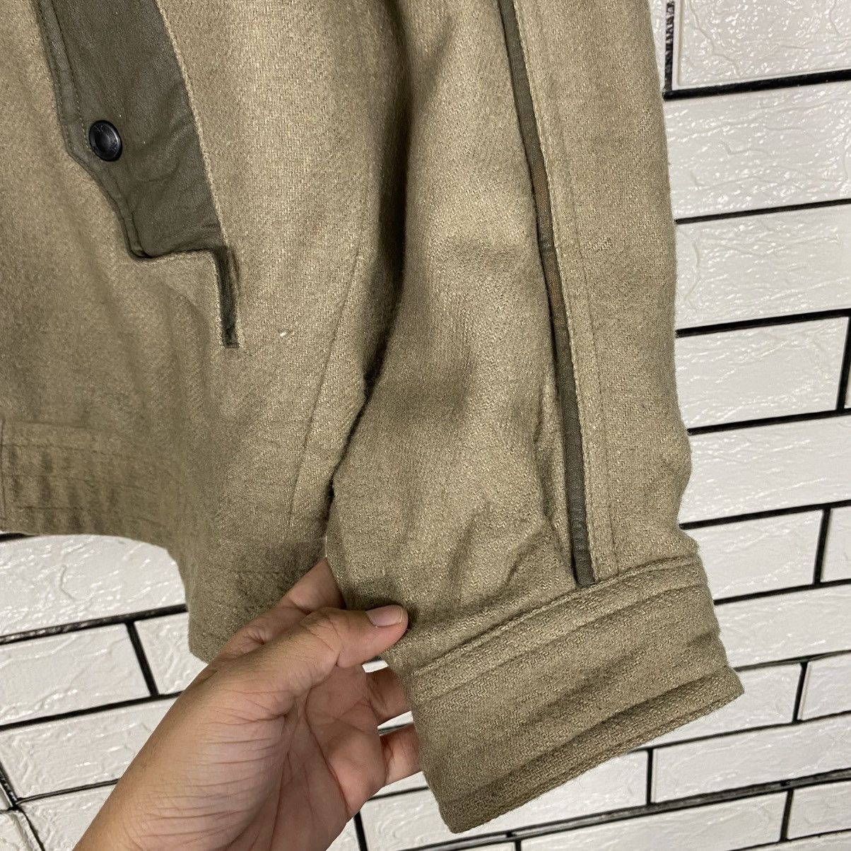 Japanese Brand Vintage Wool Bomber Jacket Drigo Japan Issey Miyake Size US L / EU 52-54 / 3 - 20 Thumbnail