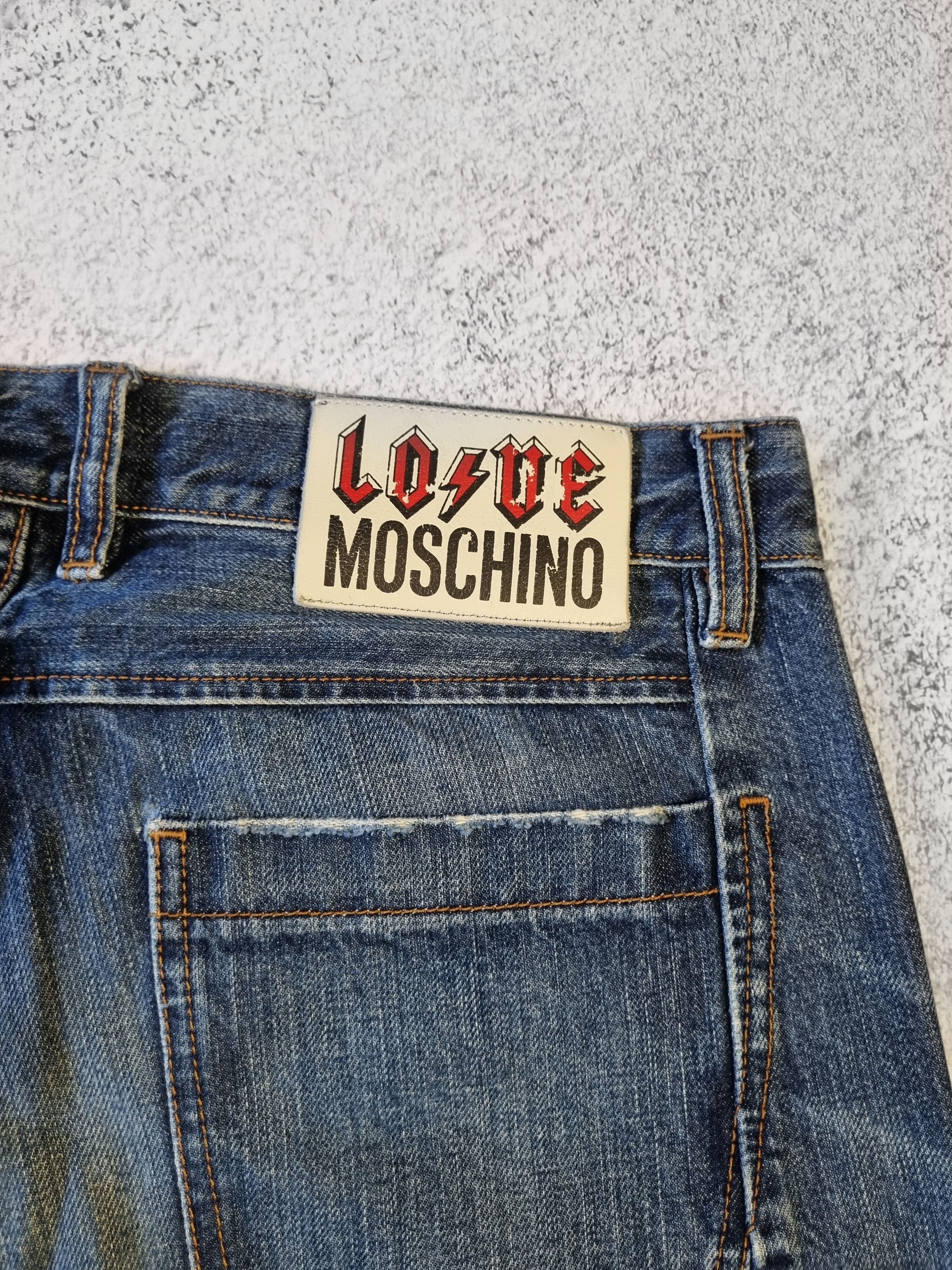Moschino × Vintage Love Moschino Distressed Jeans Size US 32 / EU 48 - 10 Thumbnail