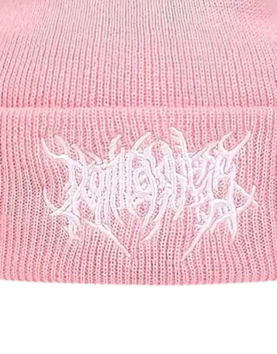Japanese Brand Unisex Y2K Casual Knitted Embroidered Beanie Warm Size ONE SIZE - 2 Thumbnail