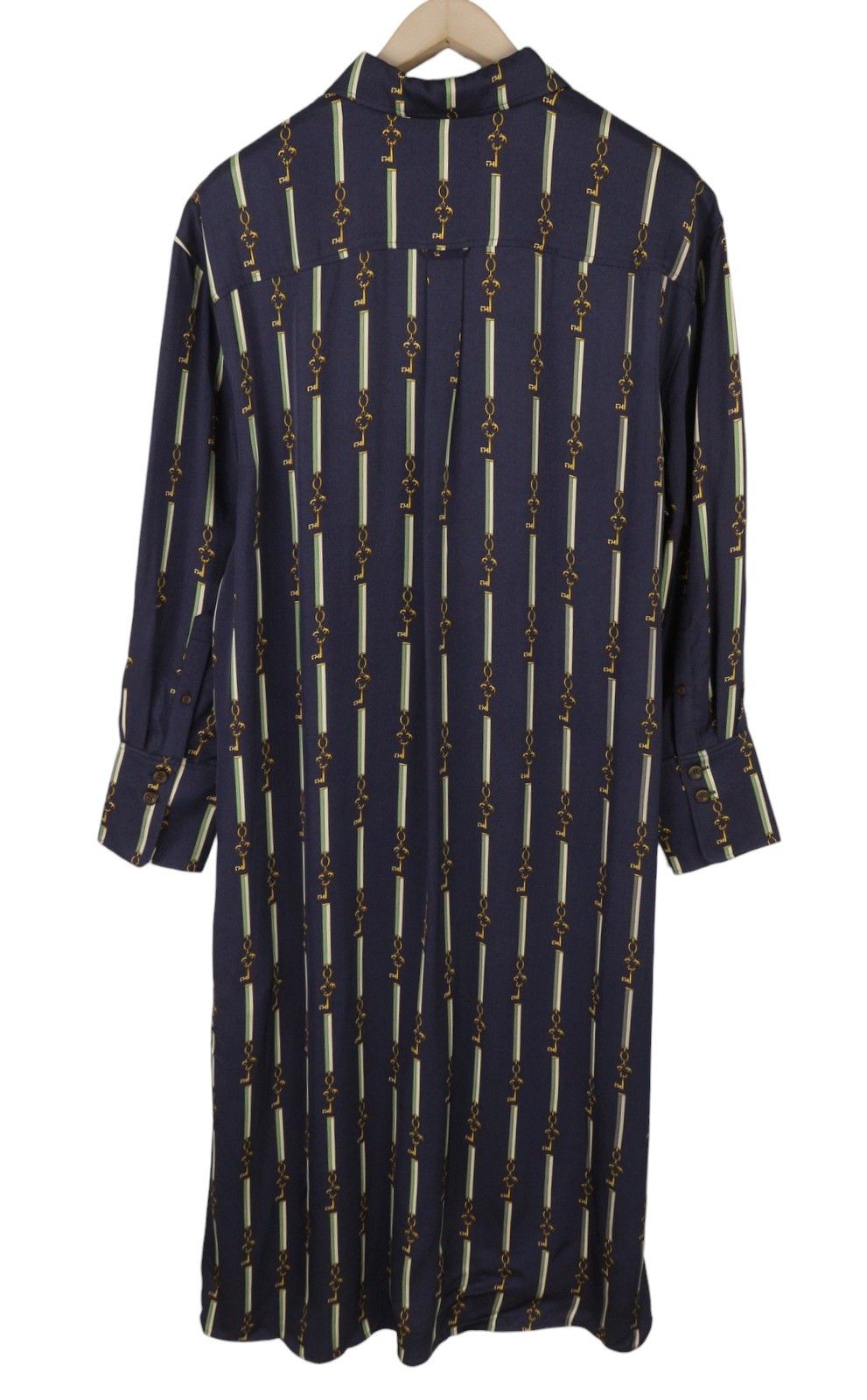 Gant AMERICAN LUXE EU40 Evening Blue Button-Up Dress 87728 Size L / US 10 / IT 46 - 2 Thumbnail