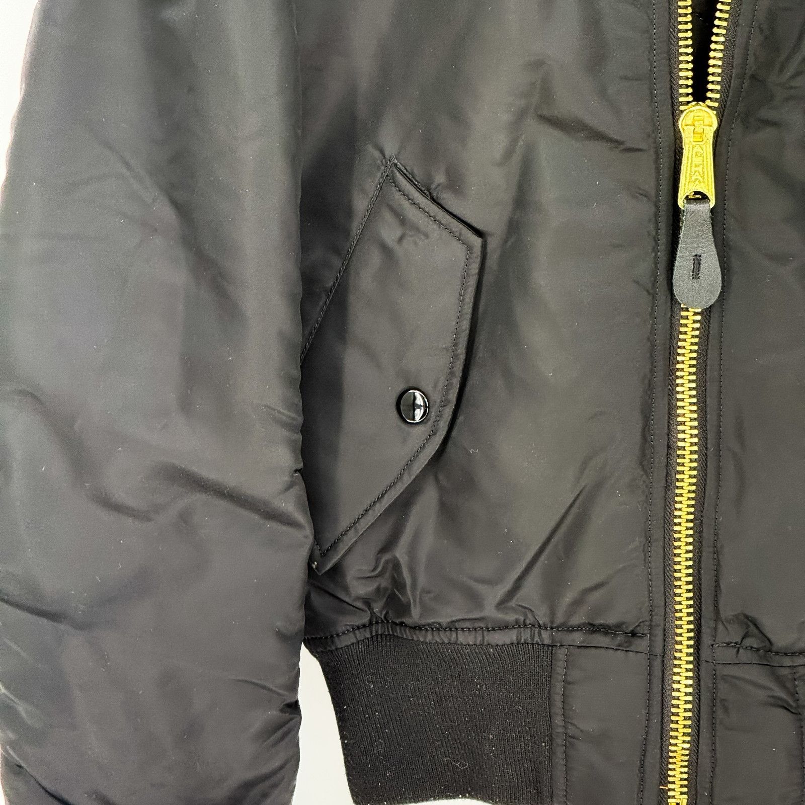 Alpha Industries Alpha Industries MA1 Bomber Jacket Black Slim Fit Nylon Flig Size US XS / EU 42 / 0 - 5 Thumbnail