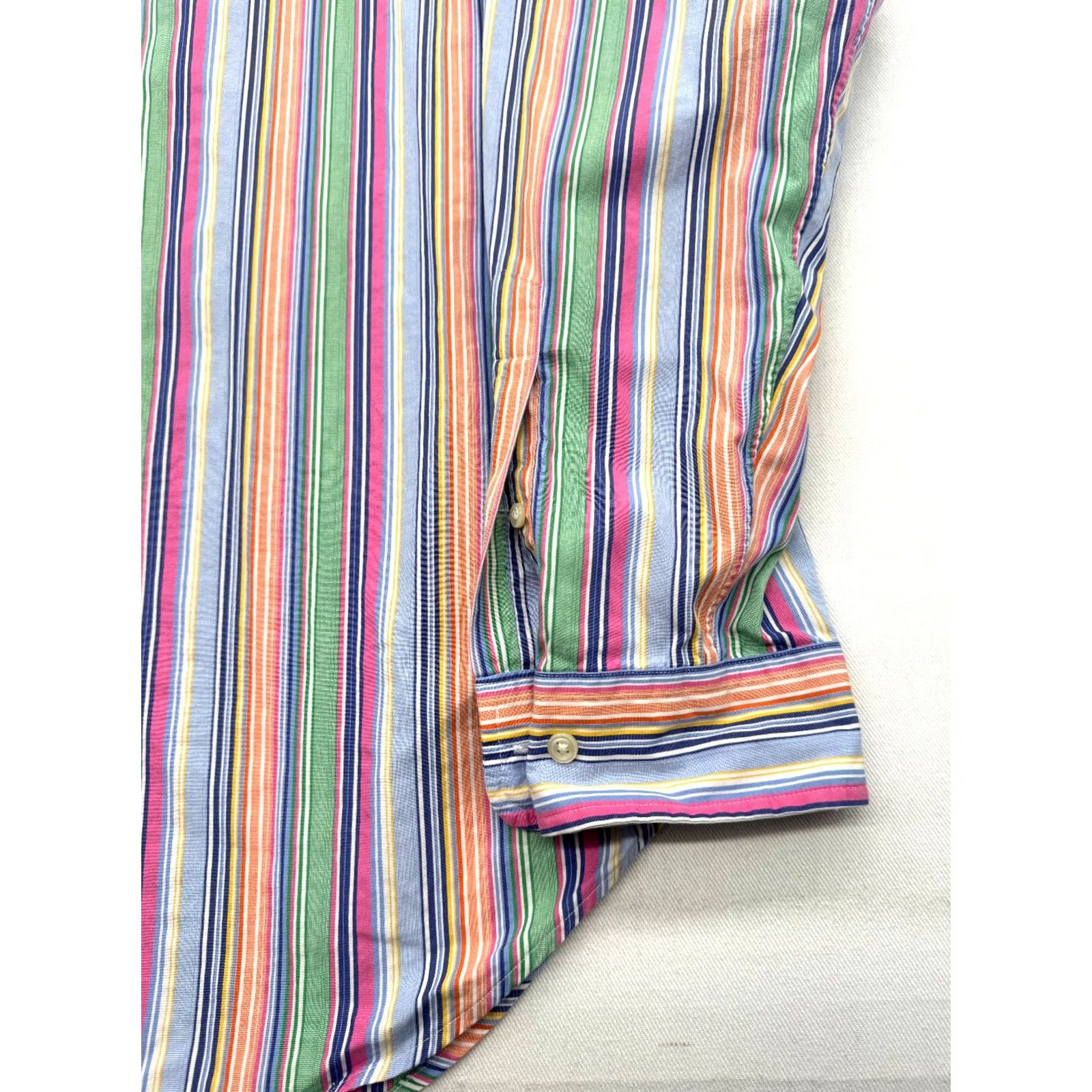 Ralph Lauren Ralph Lauren Yarmouth Long Sleeve Button-Up Mens Large Striped Shirt Cotton 2609 Size US XL / EU 56 / 4 - 5 Thumbnail