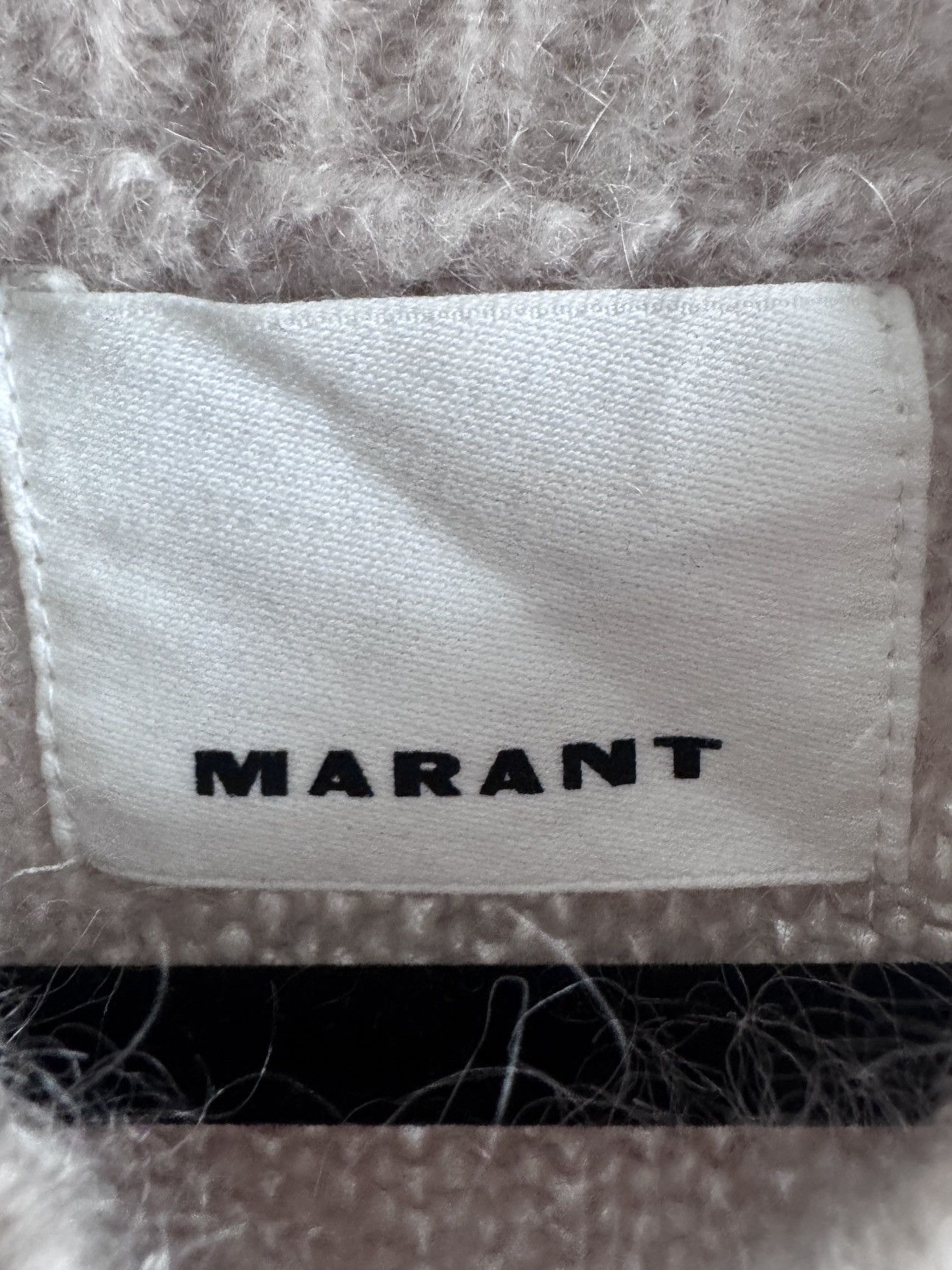 Isabel Marant Etoile Dully Wool & Mohair Sweater in Ecru Raspberry Size L / US 10 / IT 46 - 4 Thumbnail