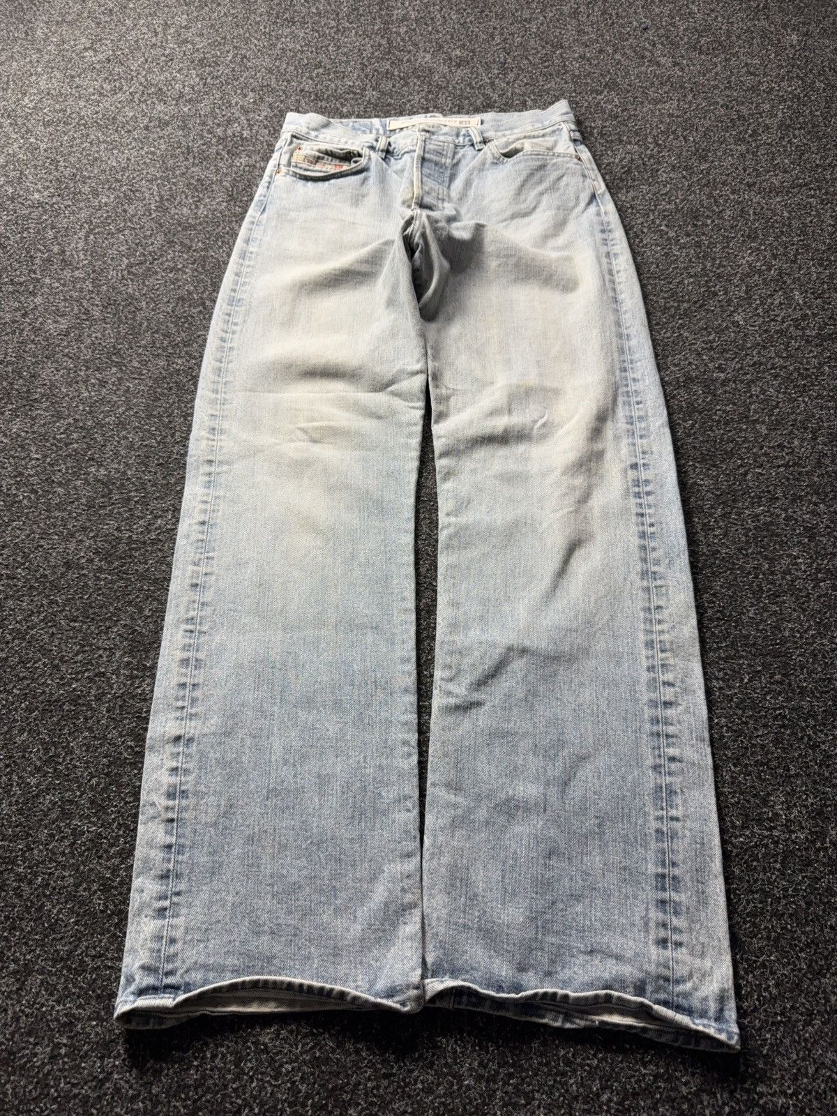 Diesel Vintage Retro Diesel Industry Jeans Made in Italy Light Wash Size US 31 - 2 Thumbnail