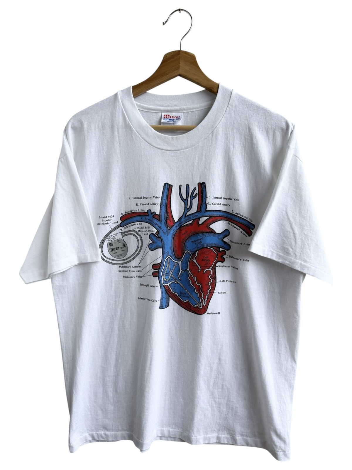 Vintage Anatomy Heart chart tee