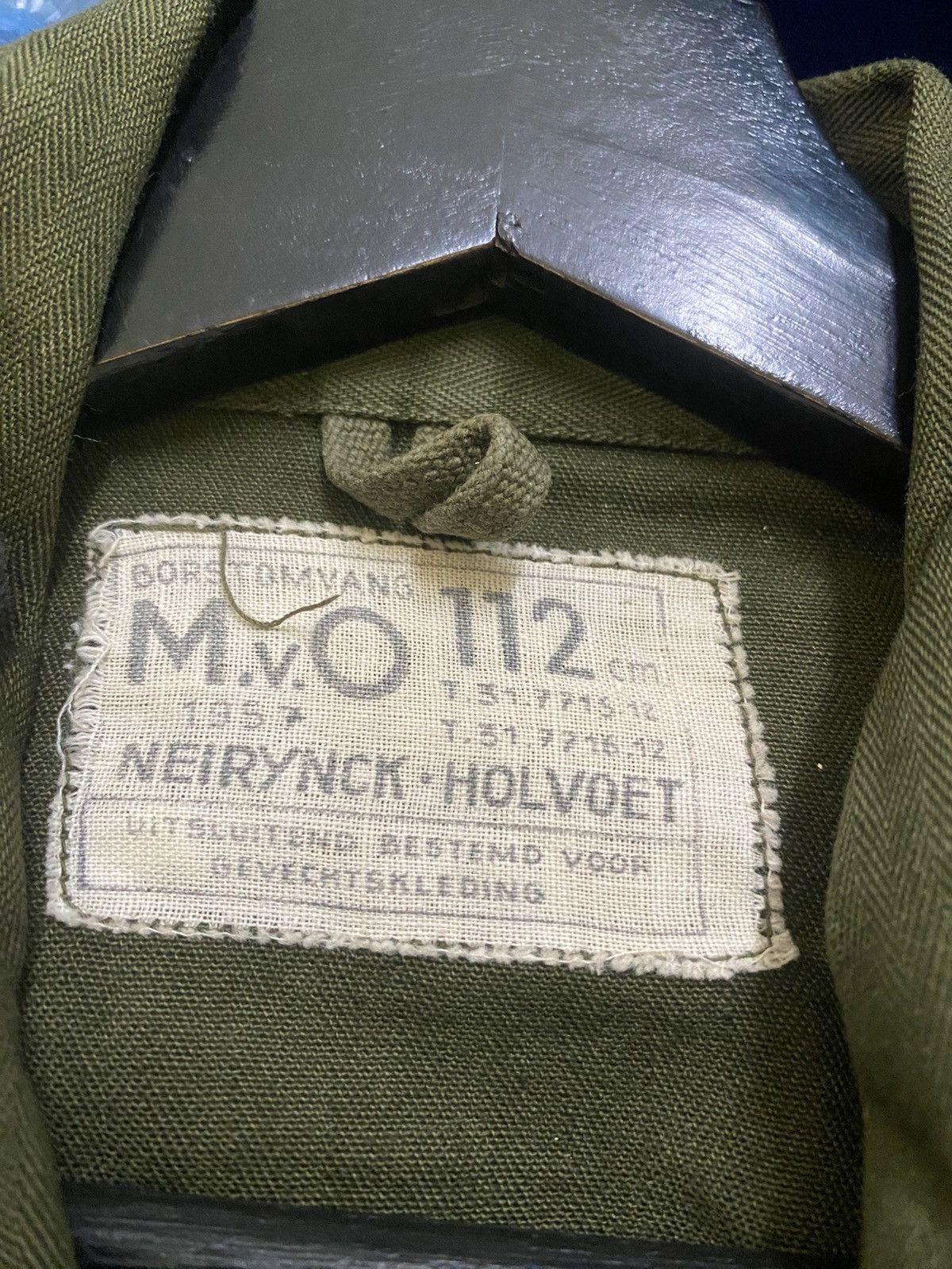 Other Vintage Belgian Army M-64 HBT Field Jacket Neirynck-Holvoet Size US L / EU 52-54 / 3 - 5 Thumbnail