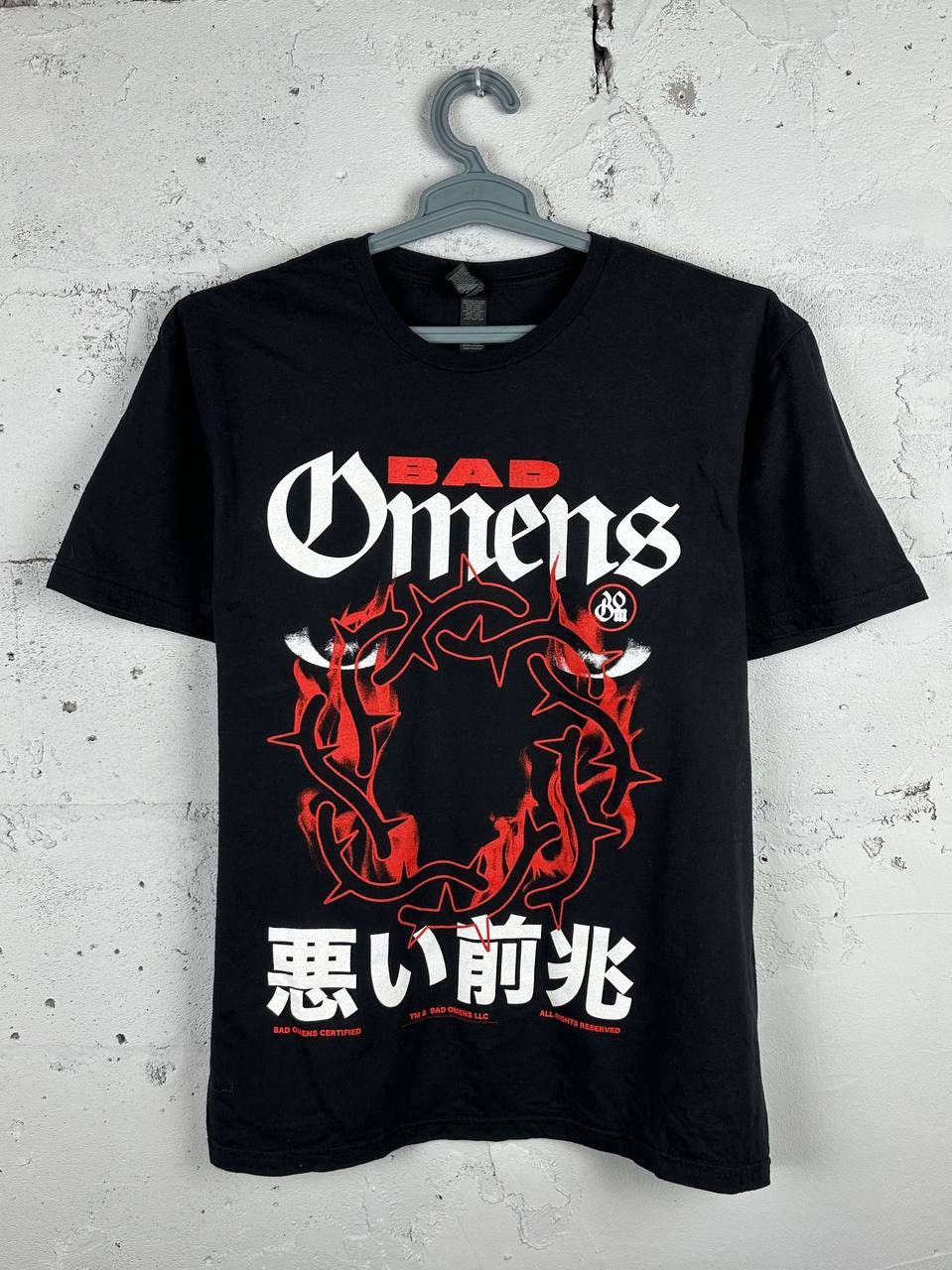 Bad Omens Black Metal Logo T Shirt Merch Gothic