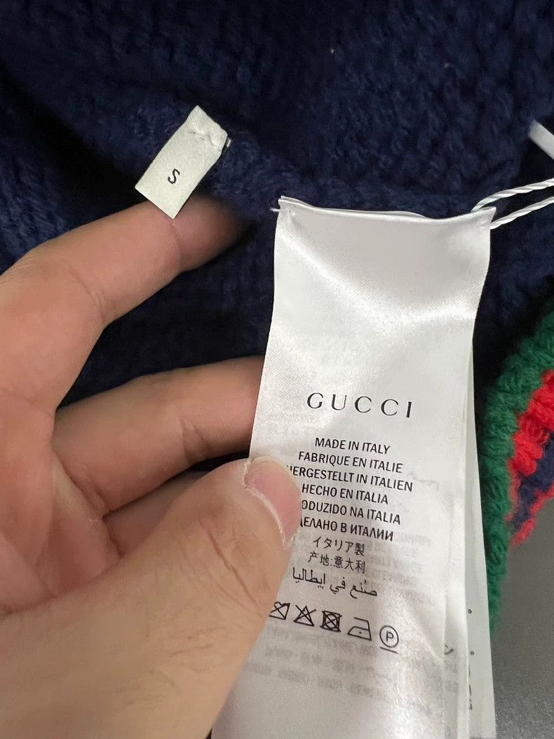 Gucci Gucci Red and green striped Logo button cardigan sweater 25 Size US S / EU 44-46 / 1 - 4 Thumbnail