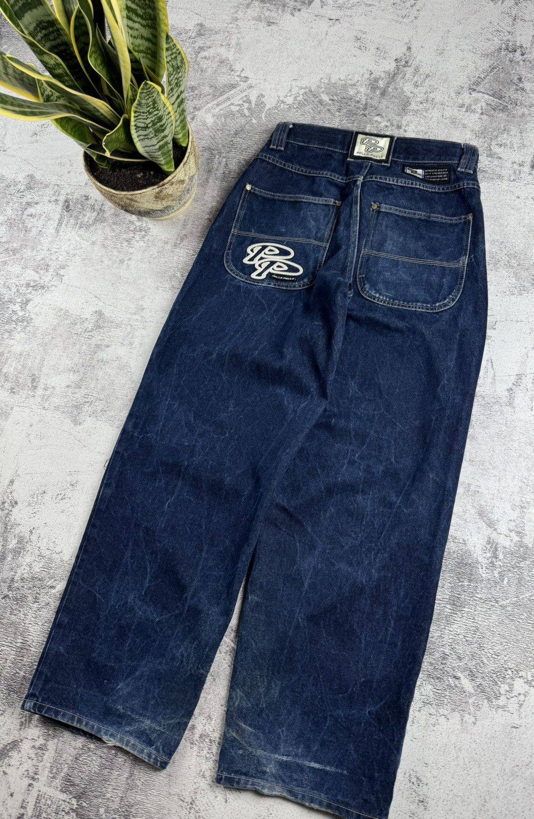 Pelle Pelle PELLE PELLE DENIM RAP HIP HOP BAGGY CARPENTER 90S JEANS PANTS Size US 30 / EU 46 - 4 Thumbnail