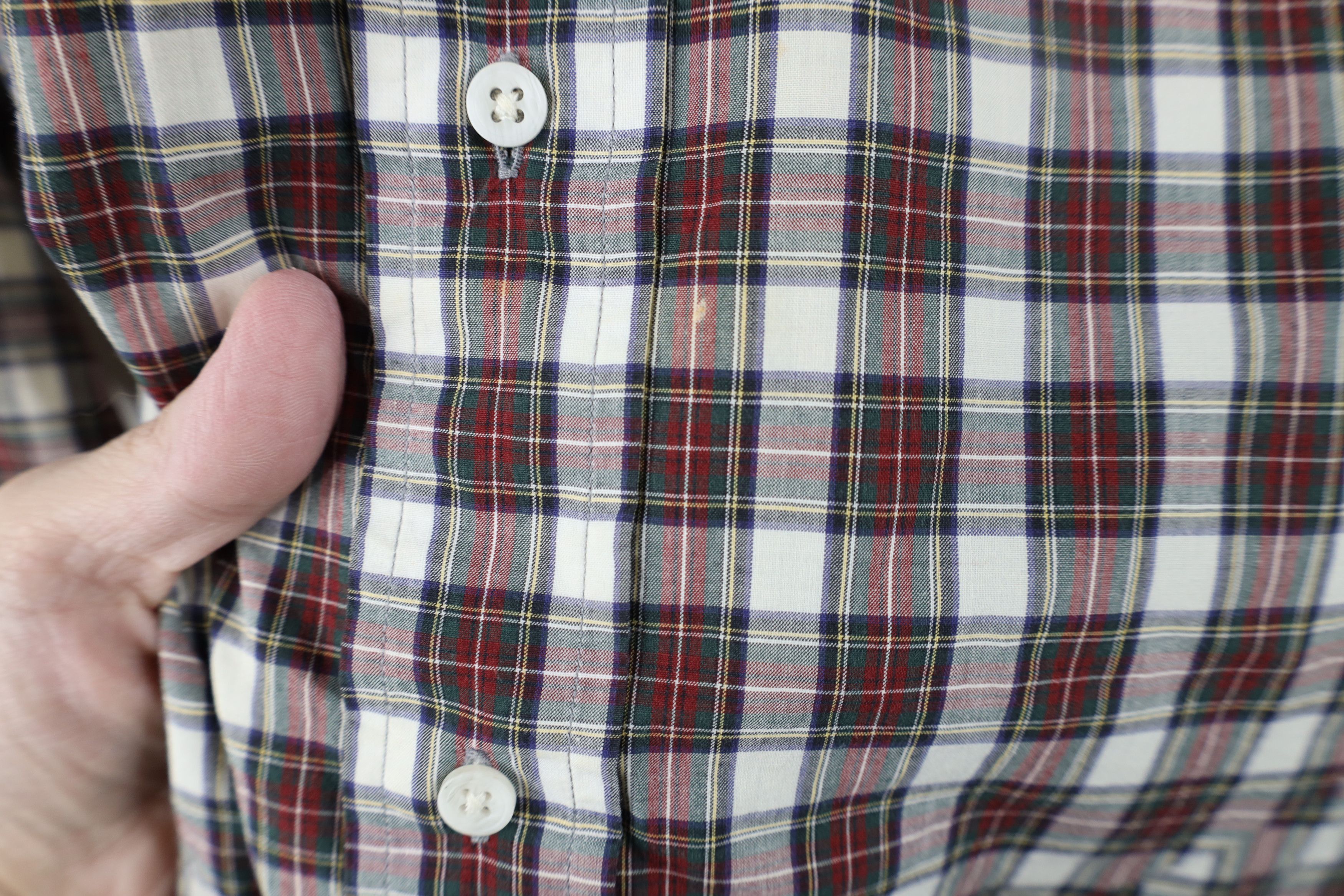 Lands' End Vintage 70s 80s Lands End Cotton Button Down Shirt Plaid Size US S / EU 44-46 / 1 - 4 Thumbnail