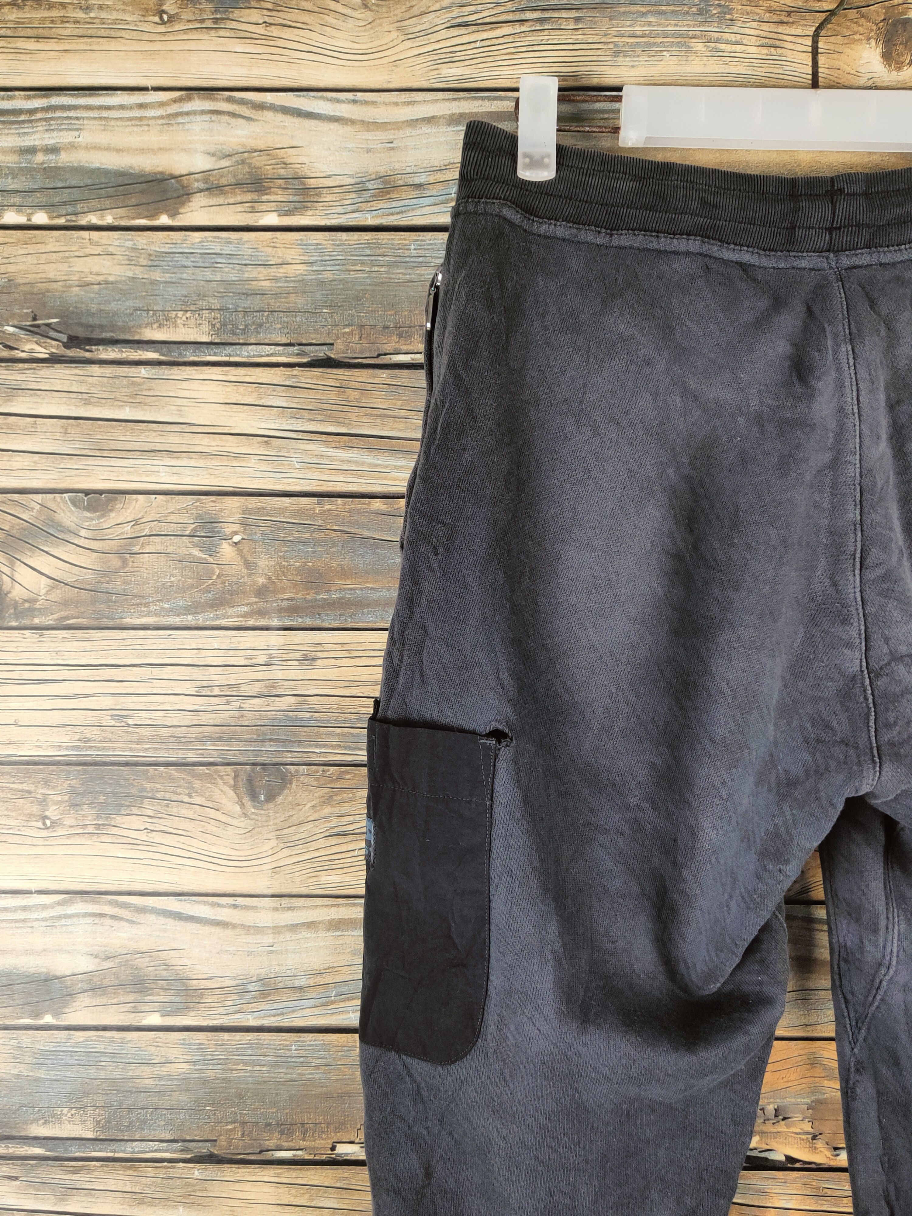 Adidas DISTRESSED Vintage Adidas Black Joggers Size US 27 - 9 Thumbnail
