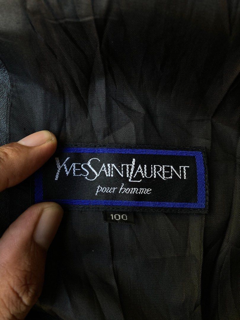 Yves Saint Laurent YSL coat leather jacket vintage Size US L / EU 52-54 / 3 - 2 Thumbnail