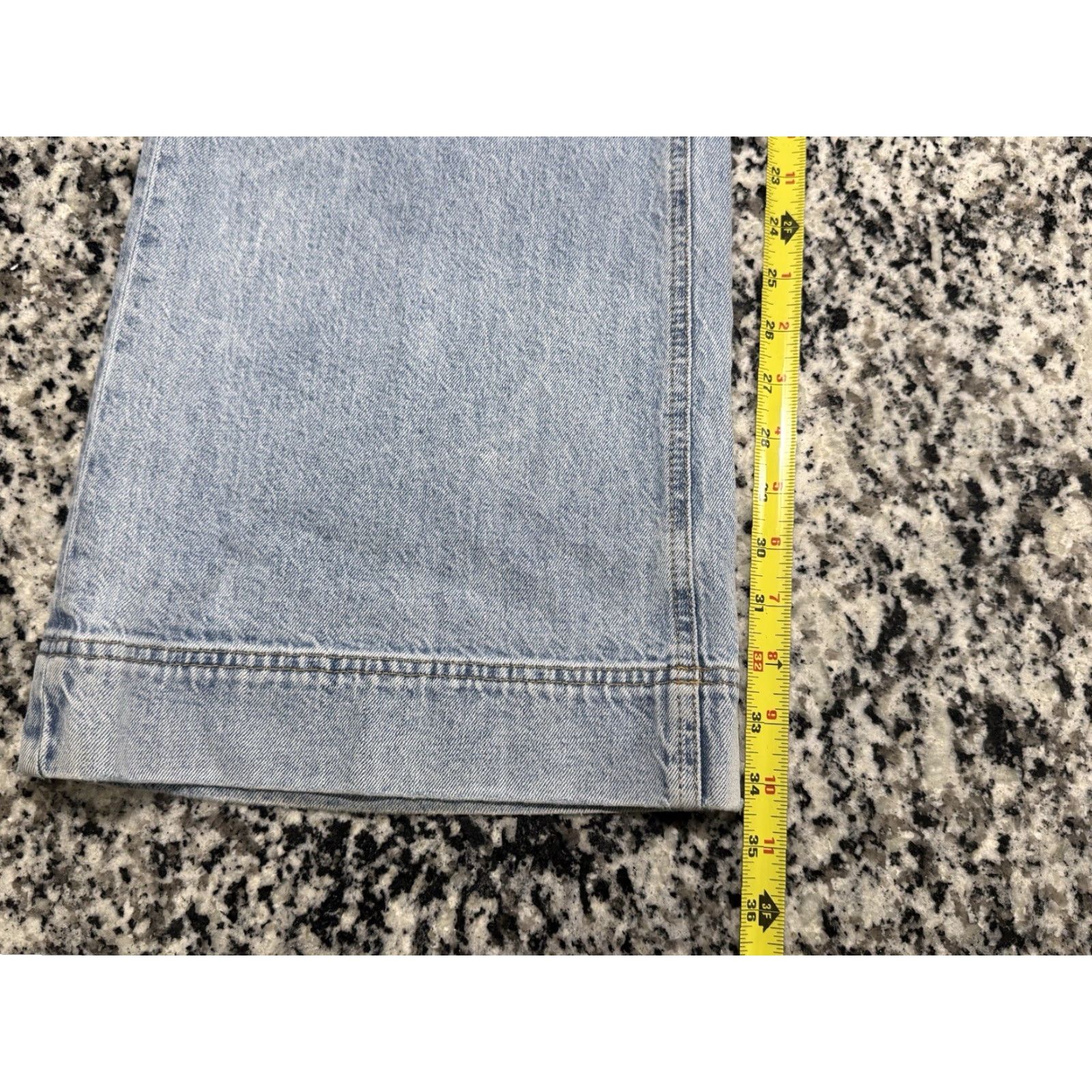 Vintage Alice and Olivia Brian Jeans Mid Rise Wide Leg in Rockstar Blue Sz 30x34 Size 27" / US 4 / IT 40 - 3 Thumbnail