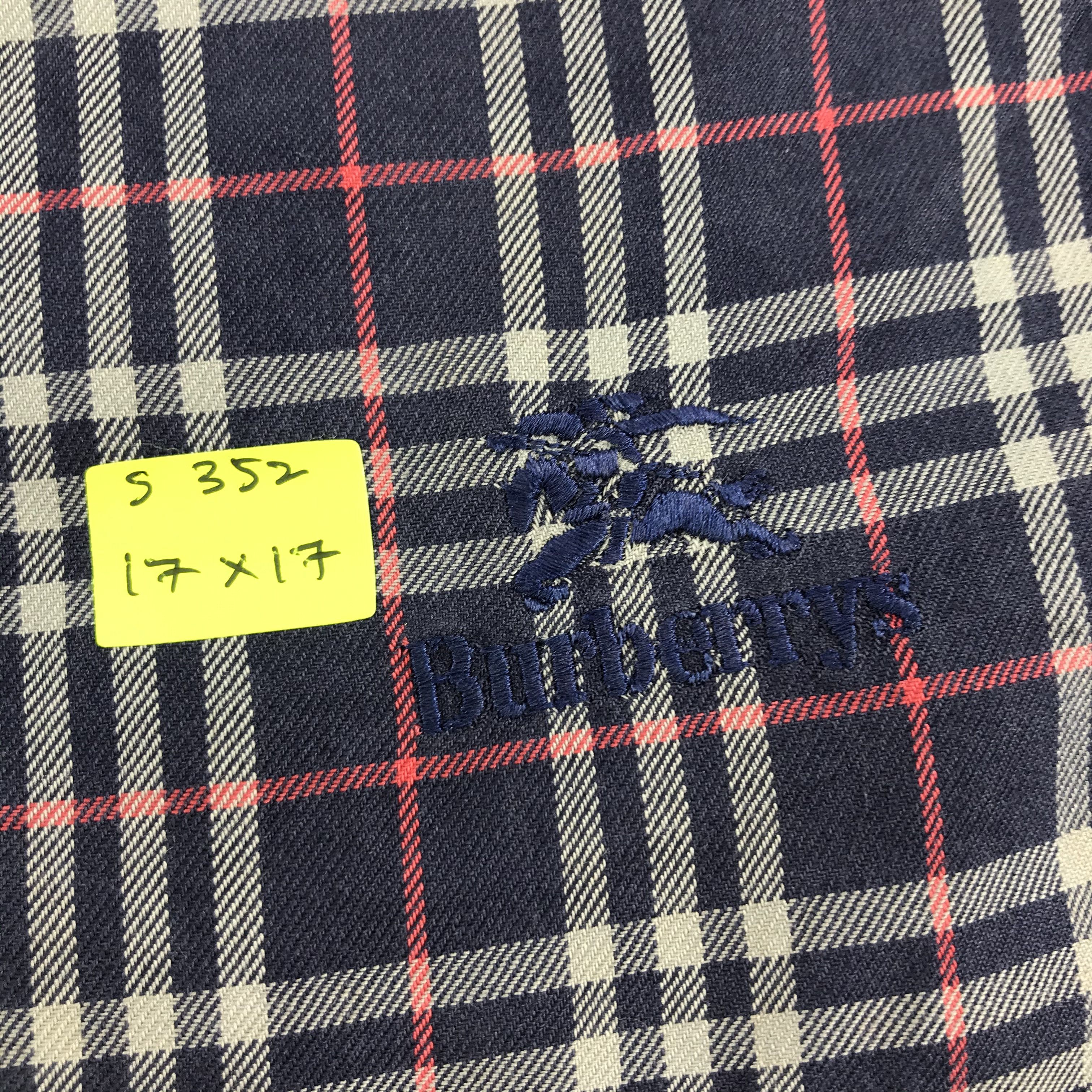 Burberry × Vintage Burberry Bandana / Handkerchief / Neckerchief - S352 Size ONE SIZE - 5 Thumbnail