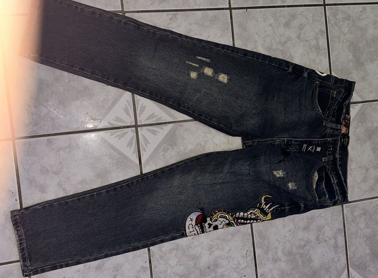 Ed Hardy Ed hardy Denim distressed Size US 36 / EU 52 - 4 Thumbnail