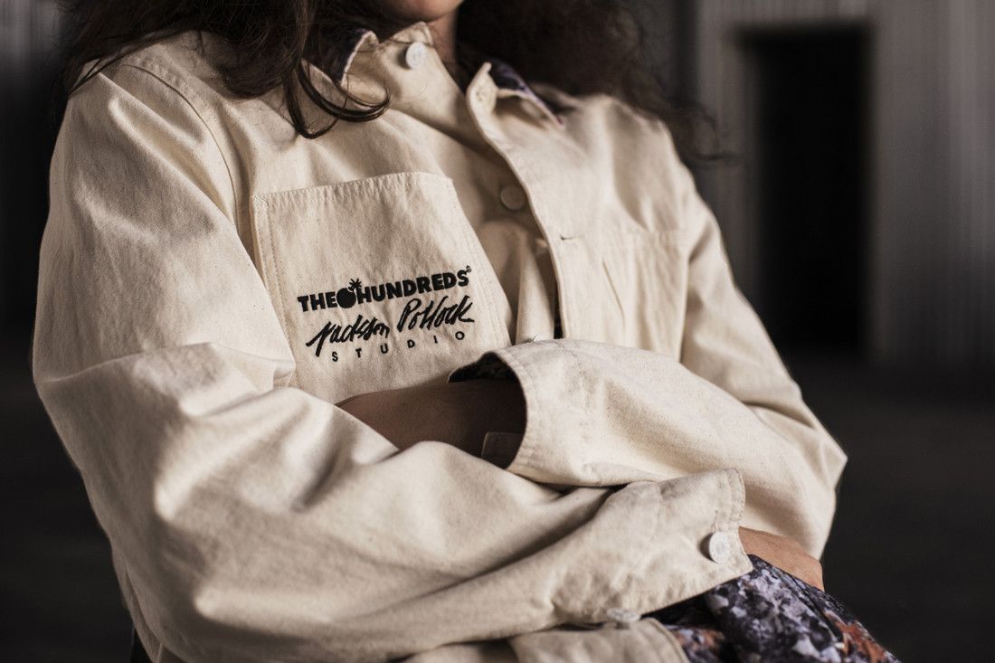 The Hundreds THE HUNDREDS x Jackson Pollock “Studio” Canvas Work Jacket Size US XL / EU 56 / 4 - 1 Thumbnail