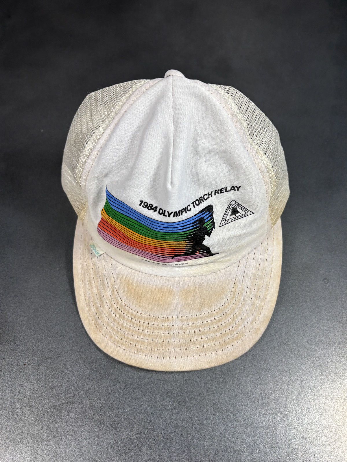 Levi's Vintage Levi's Trucker Hat 1984 Olympics Torch Staff Promo Size ONE SIZE - 1 Thumbnail