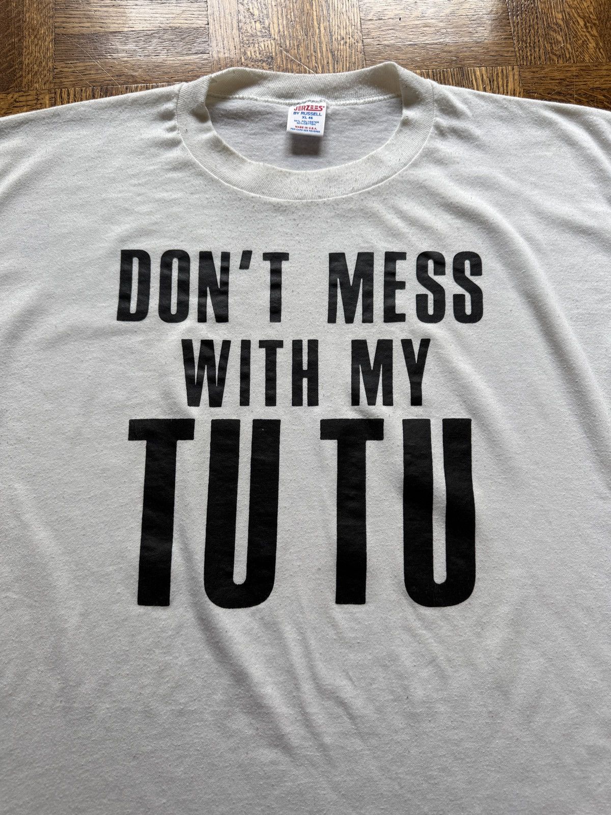 Vintage Vintage 80s Don't Mess With My Tutu Graphic Tee Size US L / EU 52-54 / 3 - 2 Thumbnail