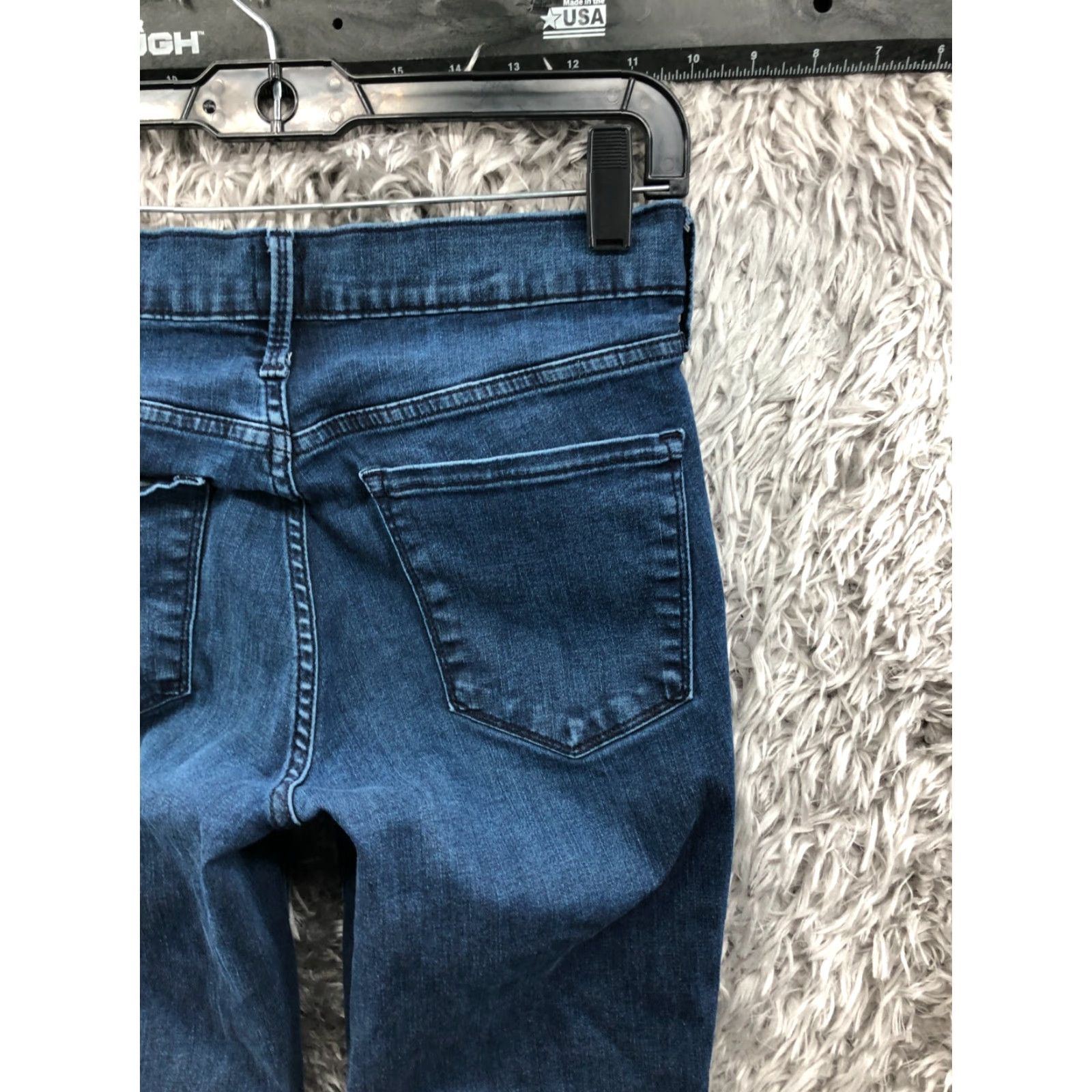 Gap Gap 1969 Always Skinny Jeans Medium Wash Blue Denim Womens Size 4 Mid Rise 28in Inseam denim jeans Size 27" / US 4 / IT 40 - 6 Thumbnail