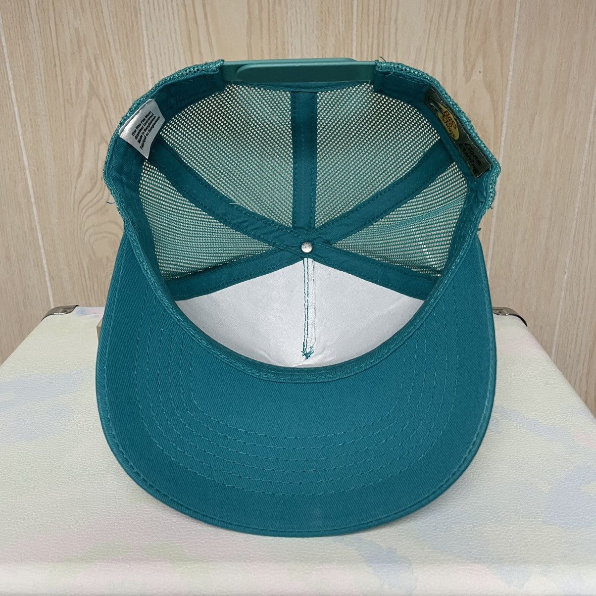 Bass Pro Shops Bass Pro Shops Fishing Trucker Hat Mesh Cap SnapBack - Teal Size ONE SIZE - 6 Thumbnail