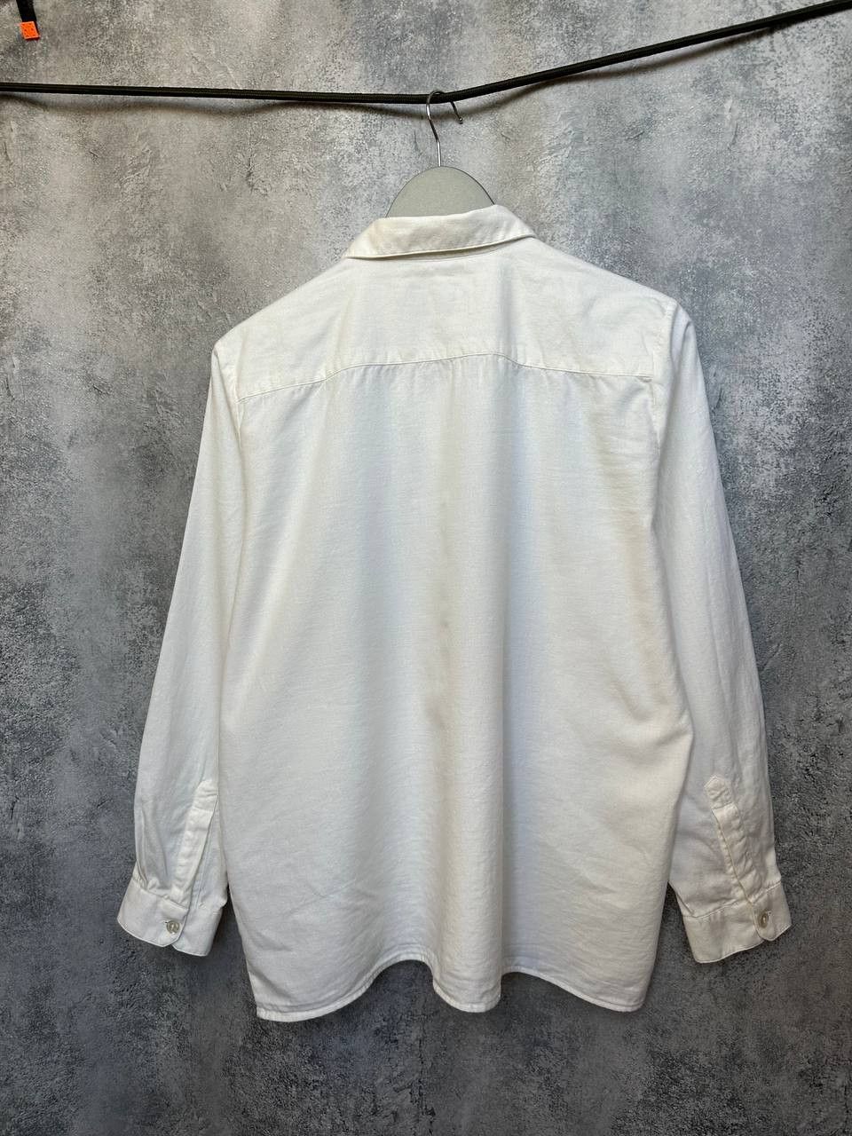 Designer James Meade Wool Shirt Button Up Milk Long Sleeve Size US XXL / EU 58 / 5 - 3 Thumbnail