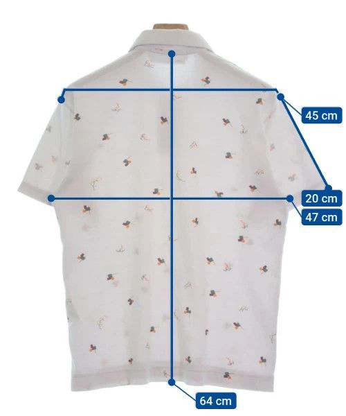 Comme des Garcons SHIRT Polo all-over pattern cotton short sleeve White Size US S / EU 44-46 / 1 - 3 Thumbnail